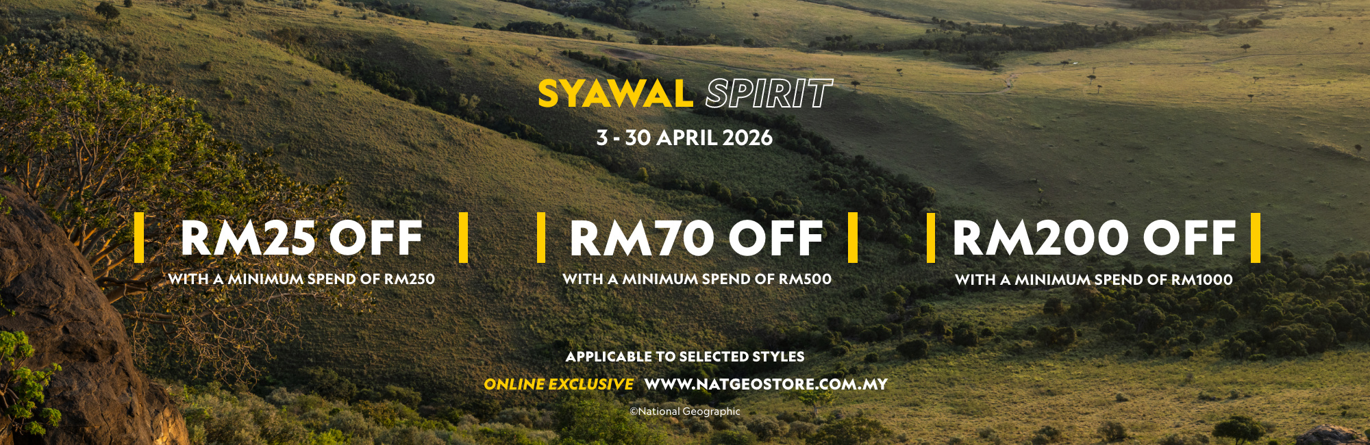 Syawal Spirit Sale 2026 | National Geographic Apparel Malaysia