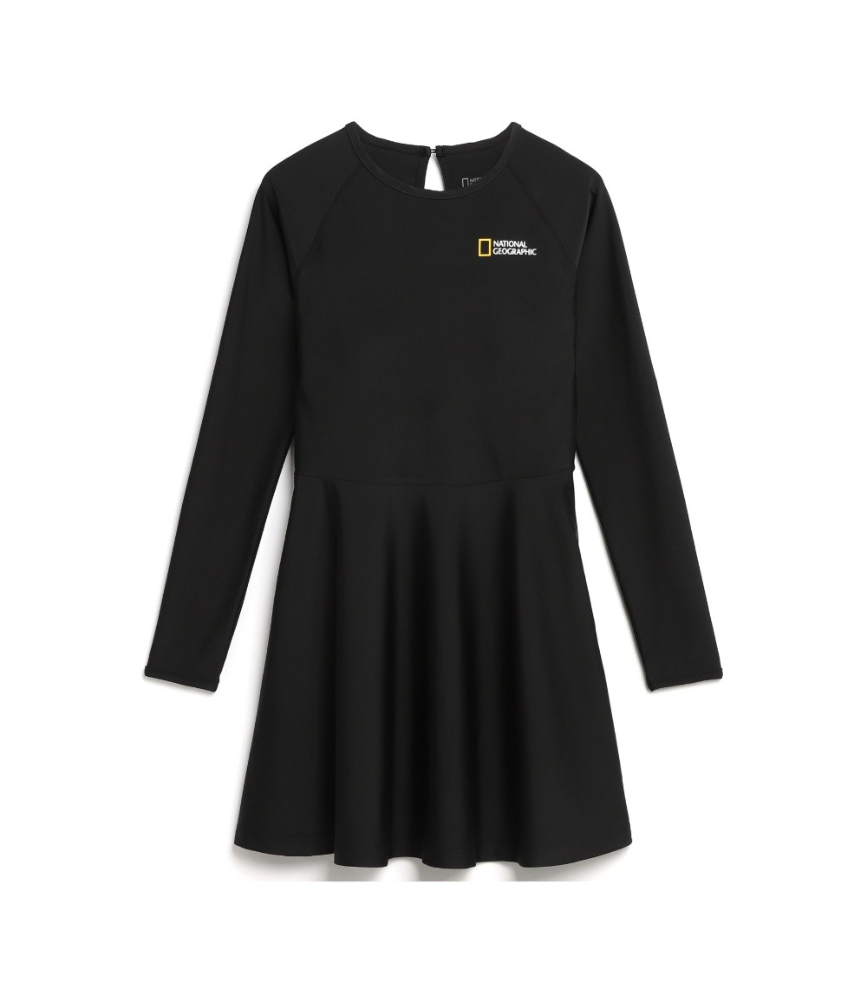 Women's Rash Guard Water Dress<br>CARBON BLACK