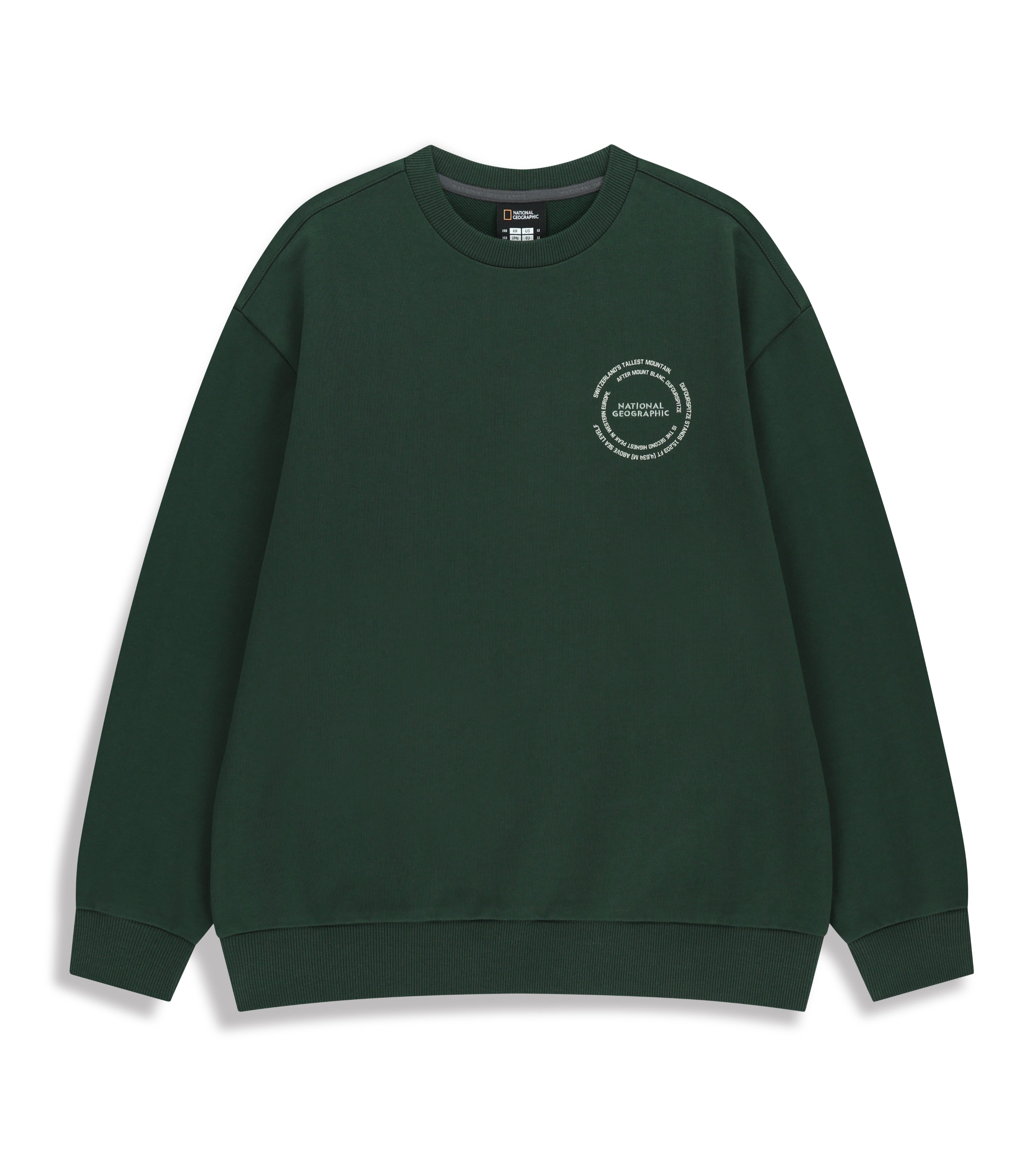 Kid's Adventure Back Graphic Sweatshirt<br>D/GREEN