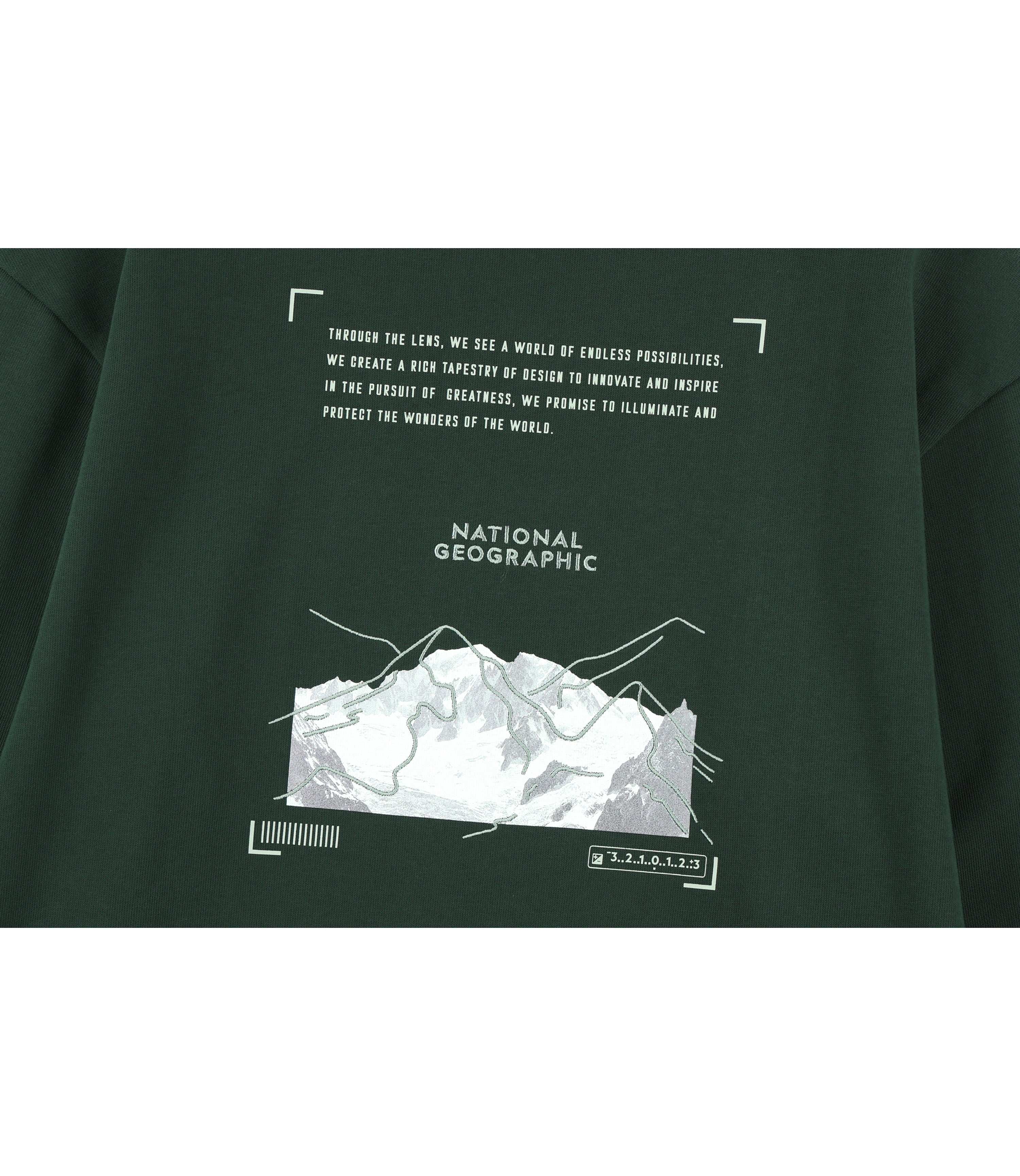 Kid's Adventure Back Graphic Sweatshirt<br>D/GREEN