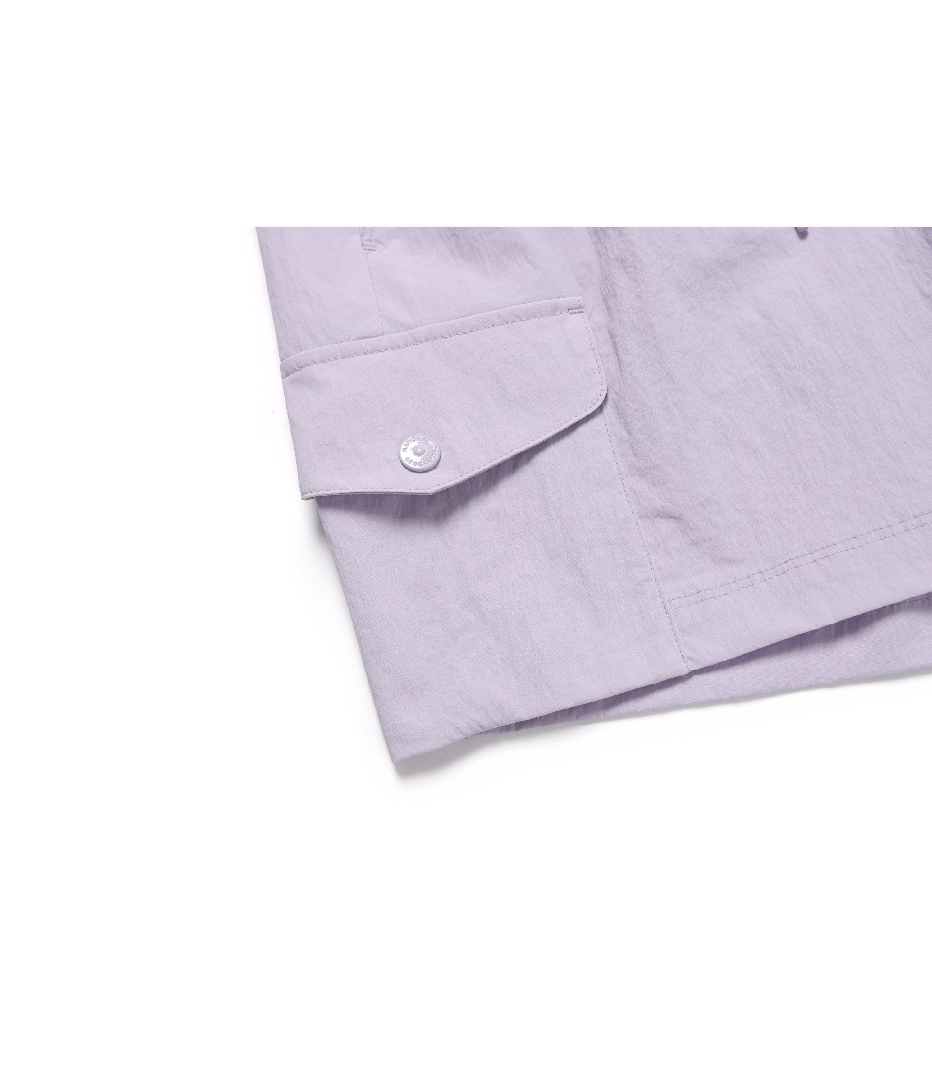 Women's CYGNUS Woven Stretch Cargo Pocket Short Pants<br>LAVENDER