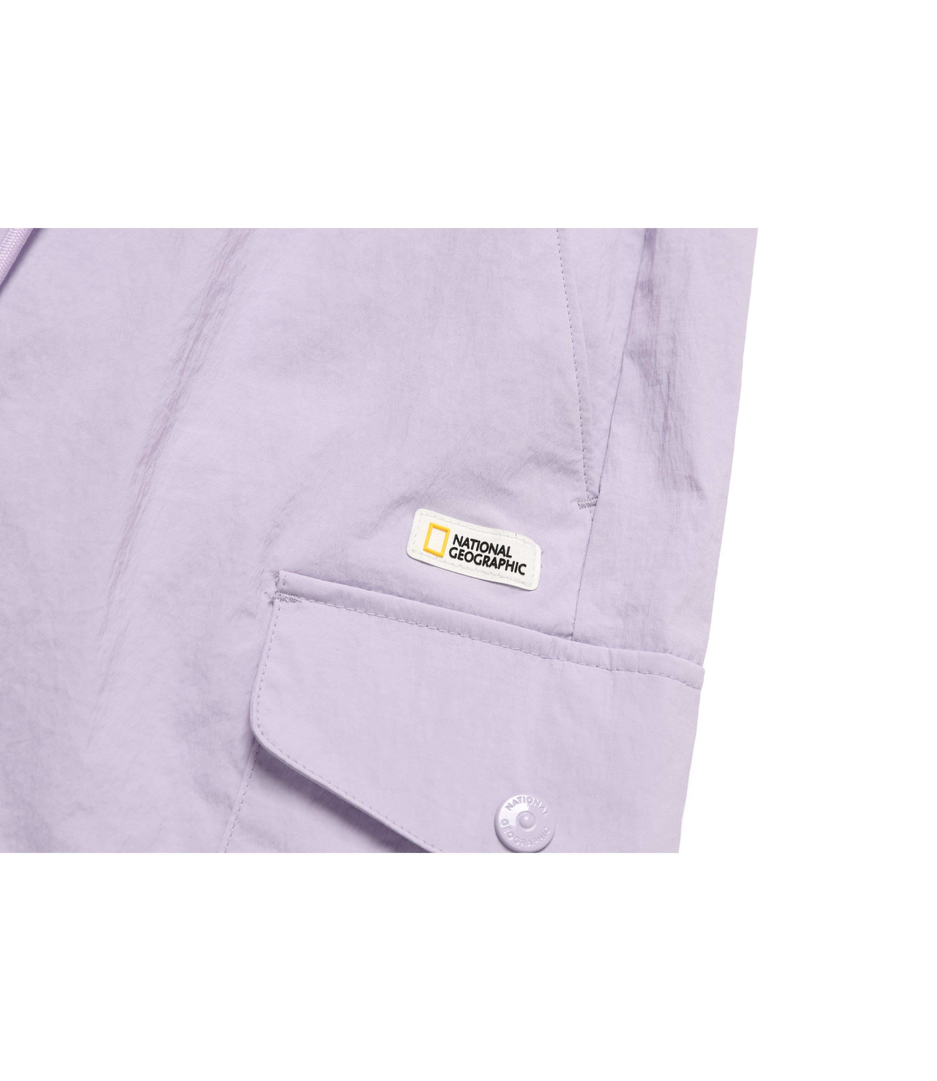 Women's CYGNUS Woven Stretch Cargo Pocket Short Pants<br>LAVENDER