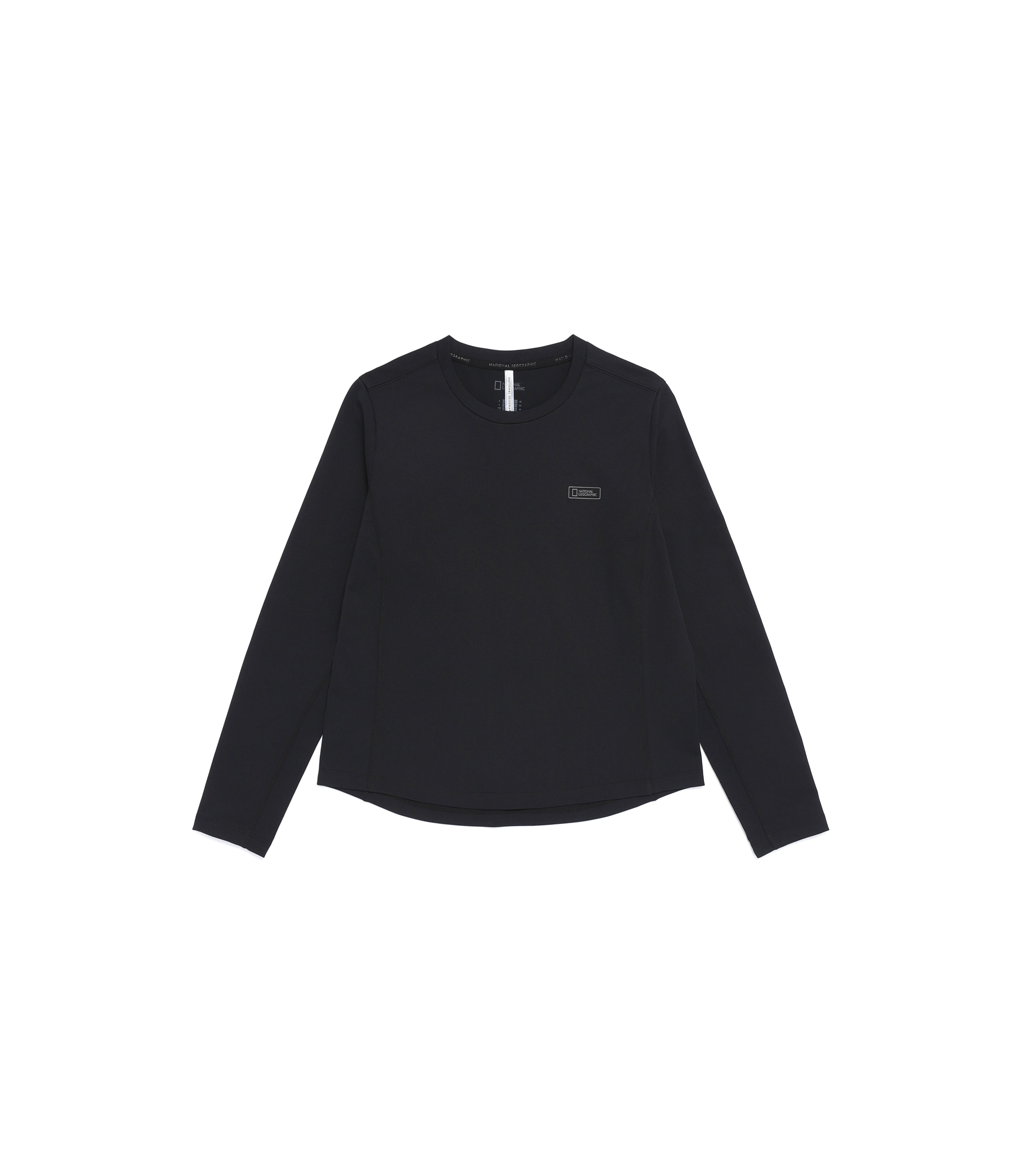 Women's Slim Fit Long Sleeve Tee<br>BLACK