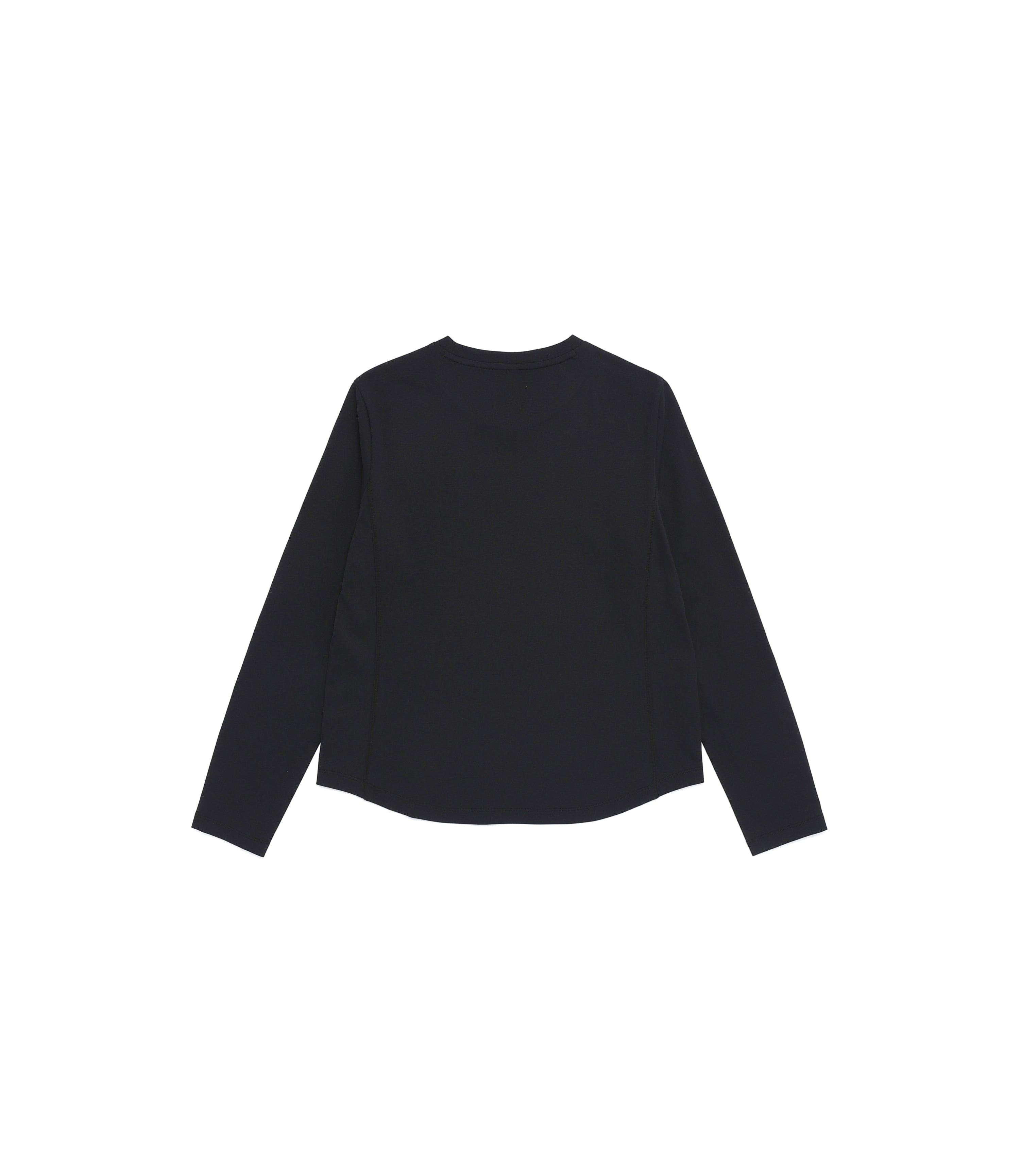 Women's Slim Fit Long Sleeve Tee<br>BLACK