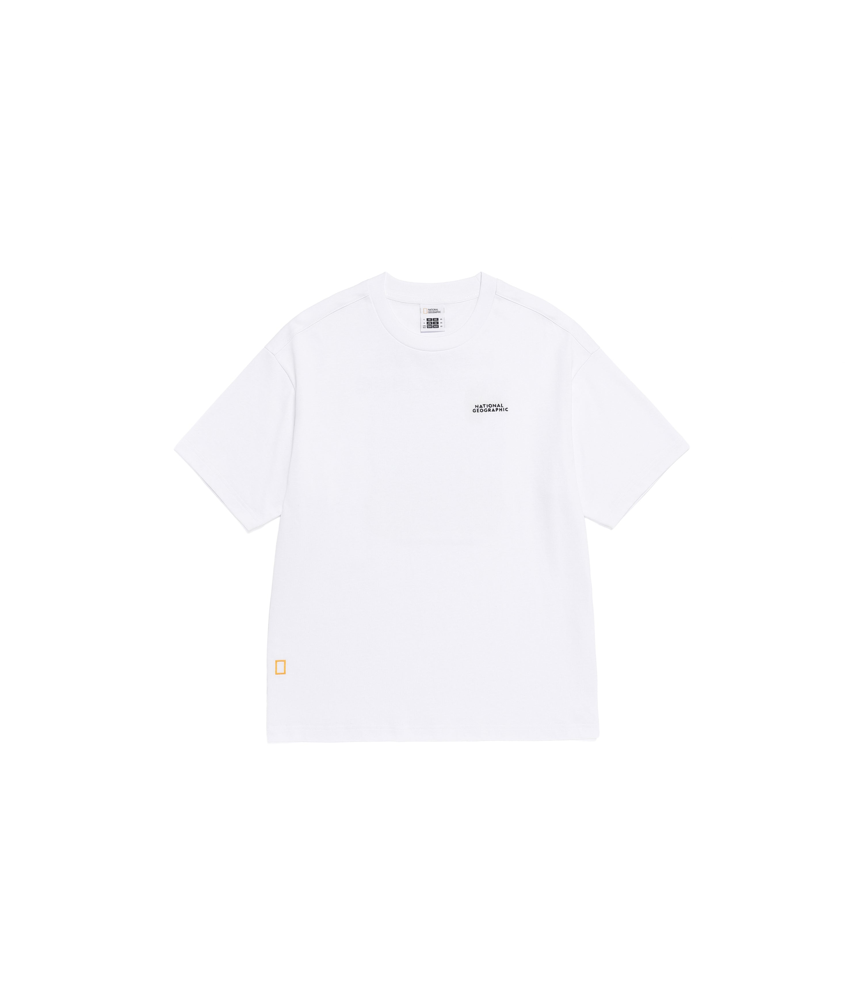 Unisex RATEL Regen Animal Big Graphic Short Sleeve Tee<br>WHITE