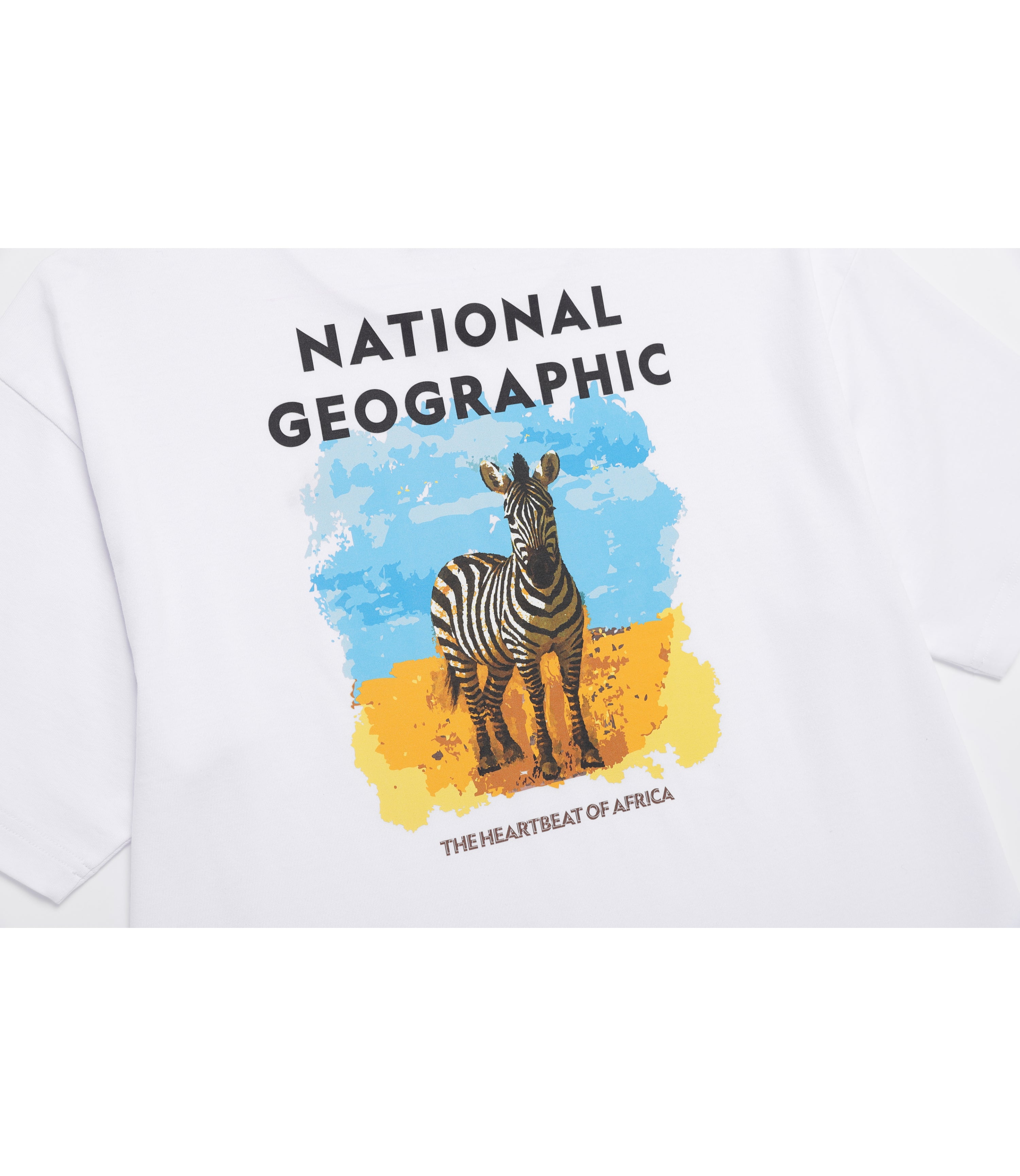 Unisex RATEL Regen Animal Big Graphic Short Sleeve Tee<br>WHITE