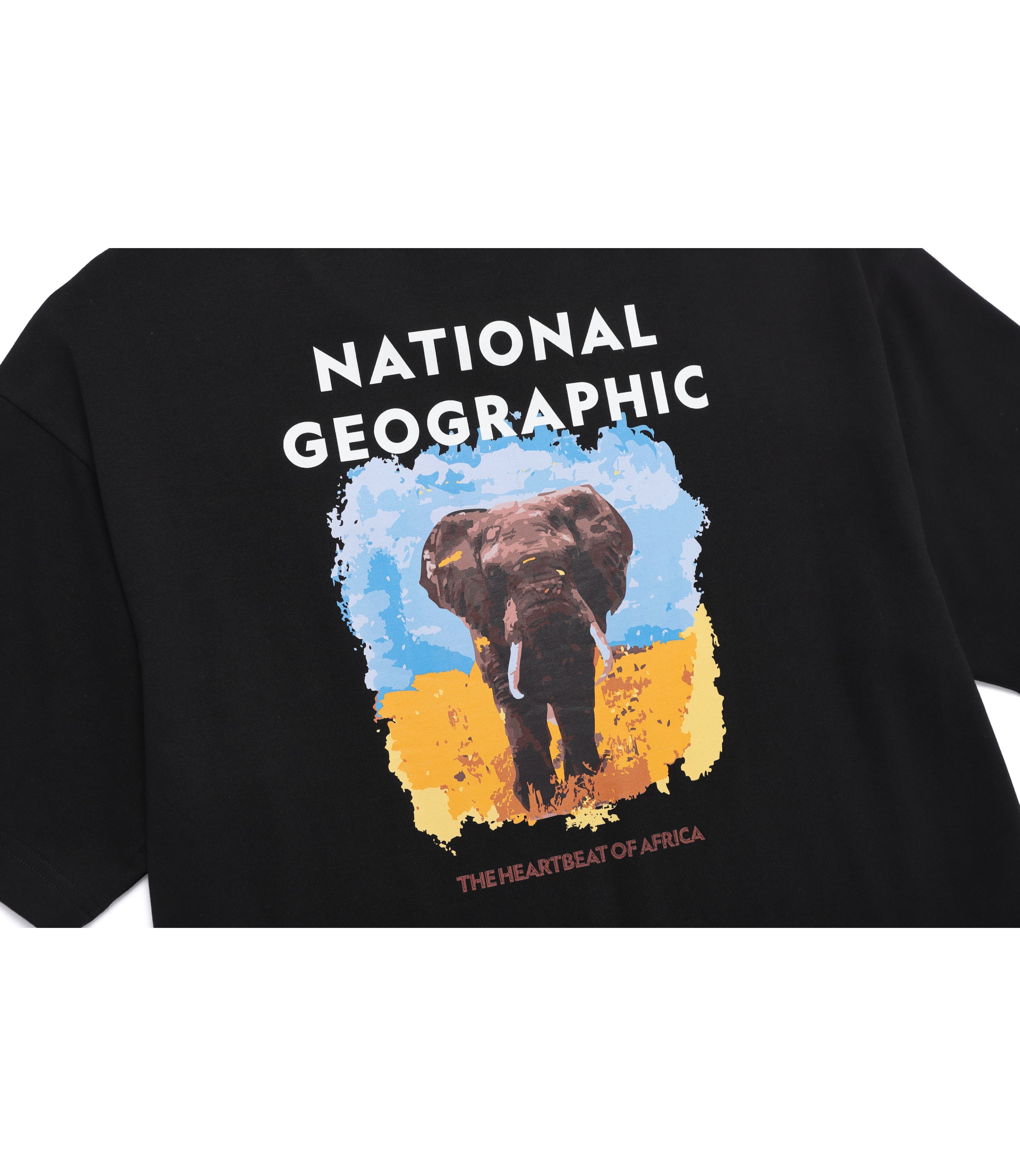 Unisex RATEL Regen Animal Big Graphic Short Sleeve Tee<br>BLACK