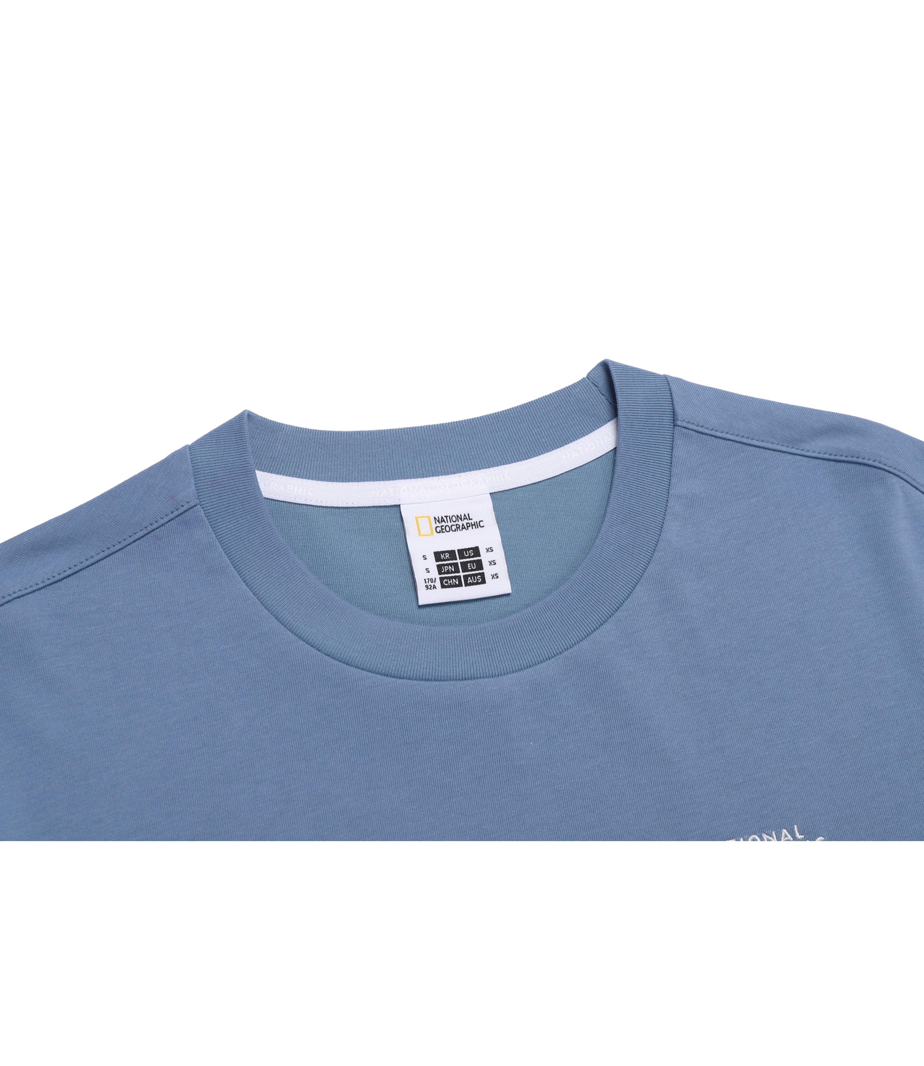 Unisex RATEL Regen Animal Big Graphic Short Sleeve Tee<br>MIDDLE BLUE