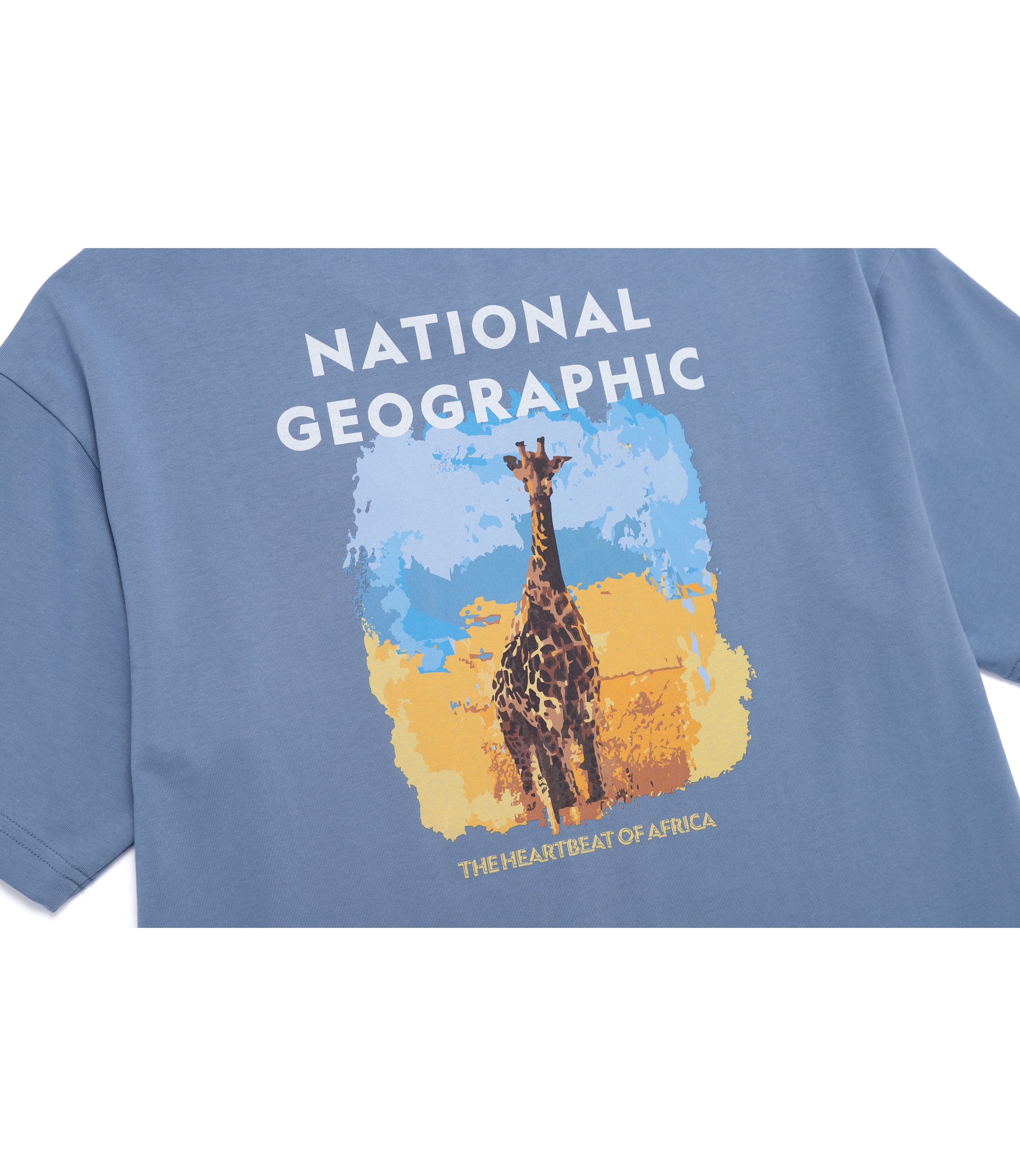 Unisex RATEL Regen Animal Big Graphic Short Sleeve Tee<br>MIDDLE BLUE
