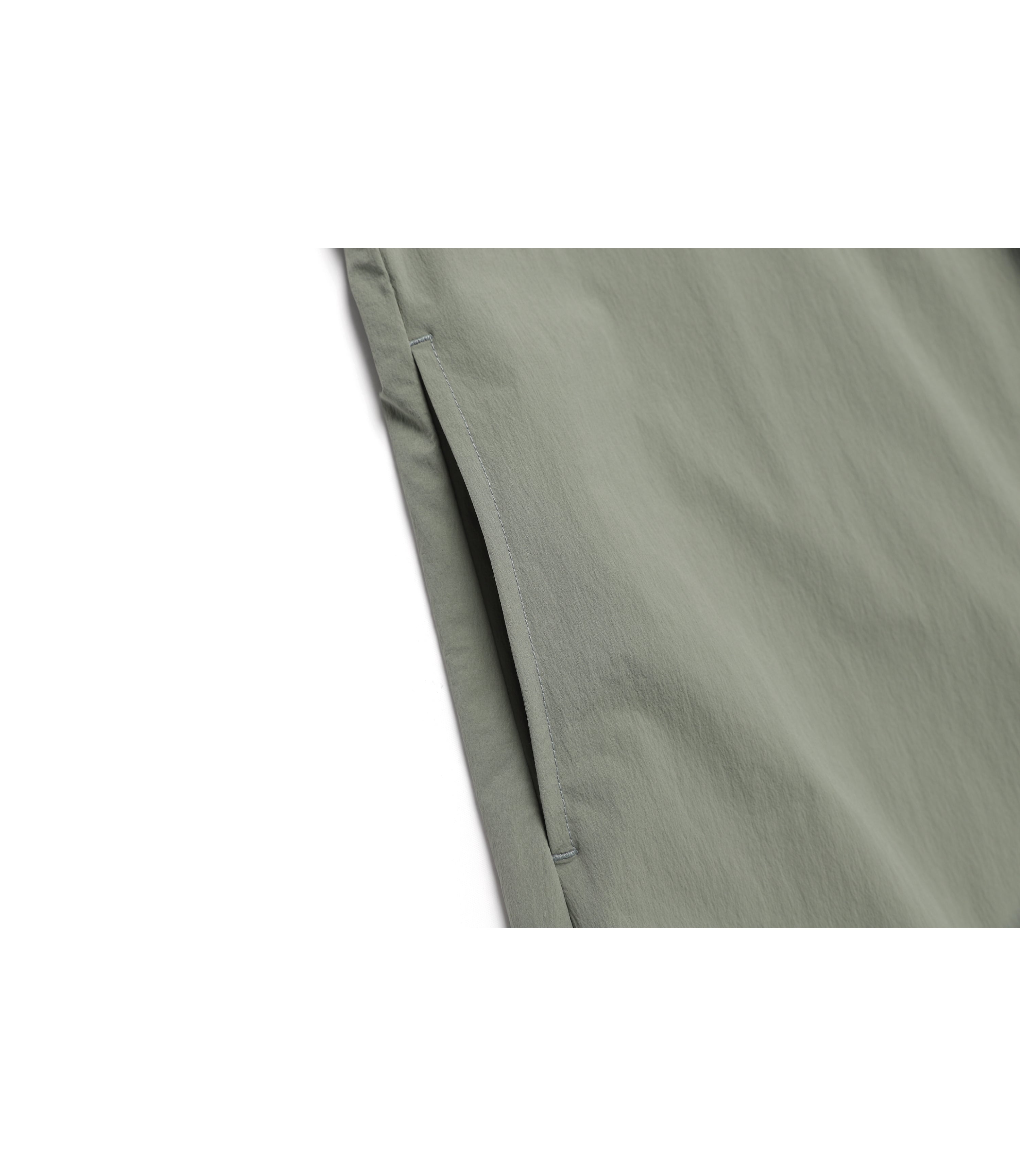 Women's ADELIE Lightweight Woven Stretch Collar Dress<br>LICHEN KHAKI