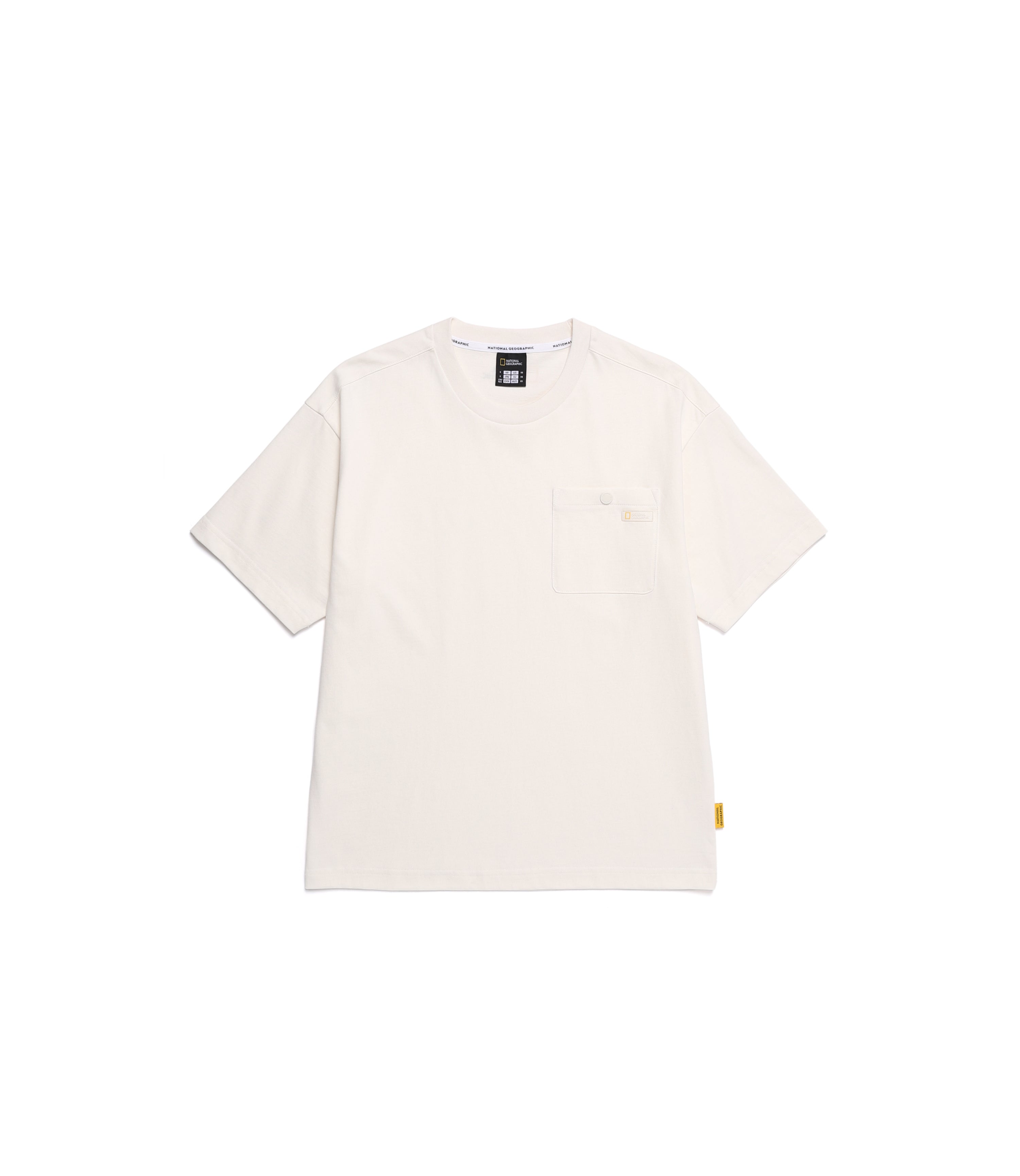Unisex 16's Cotton Semi-Over Fit Short Sleeve Tee<br>IVORY