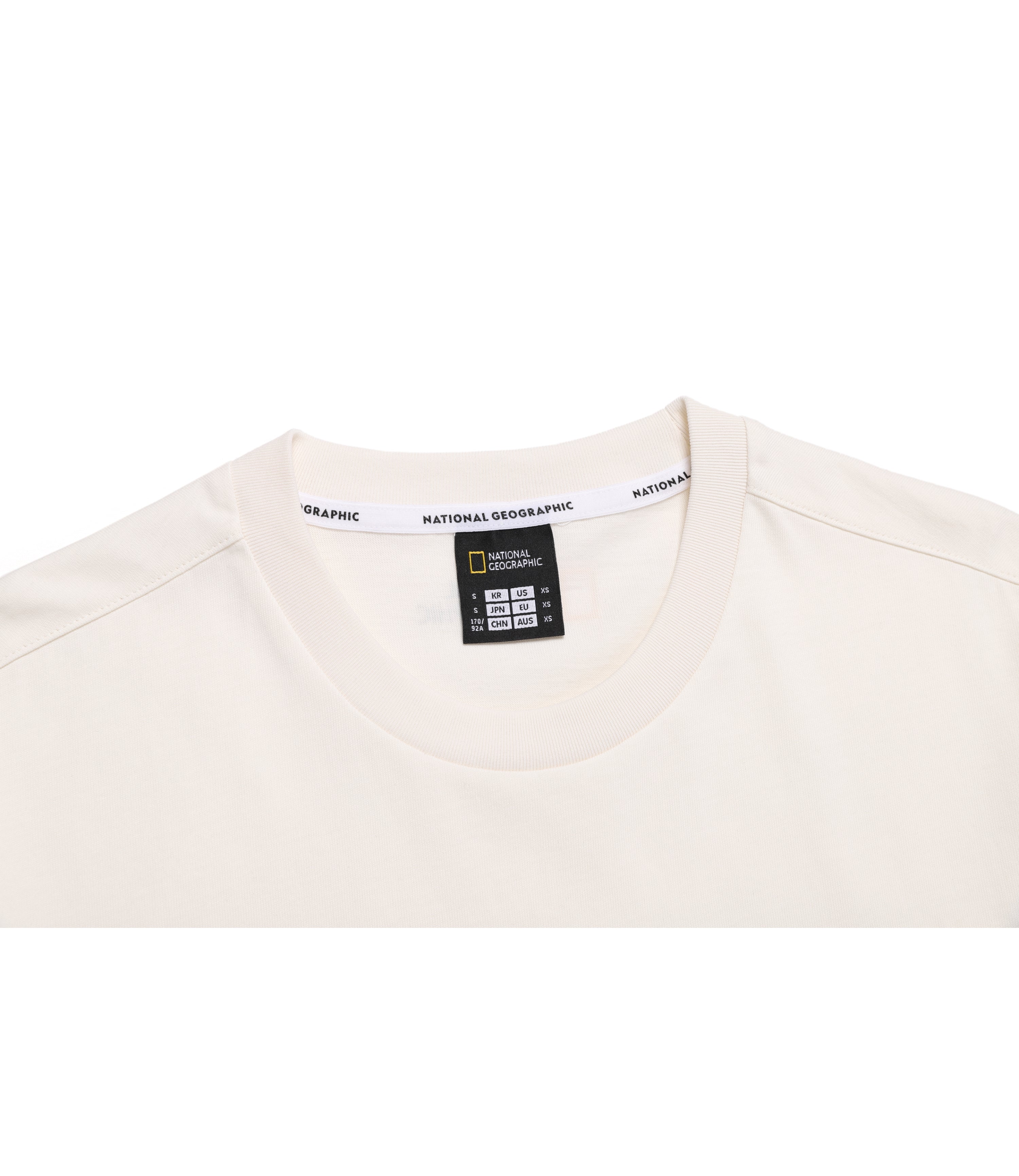 Unisex 16's Cotton Semi-Over Fit Short Sleeve Tee<br>IVORY