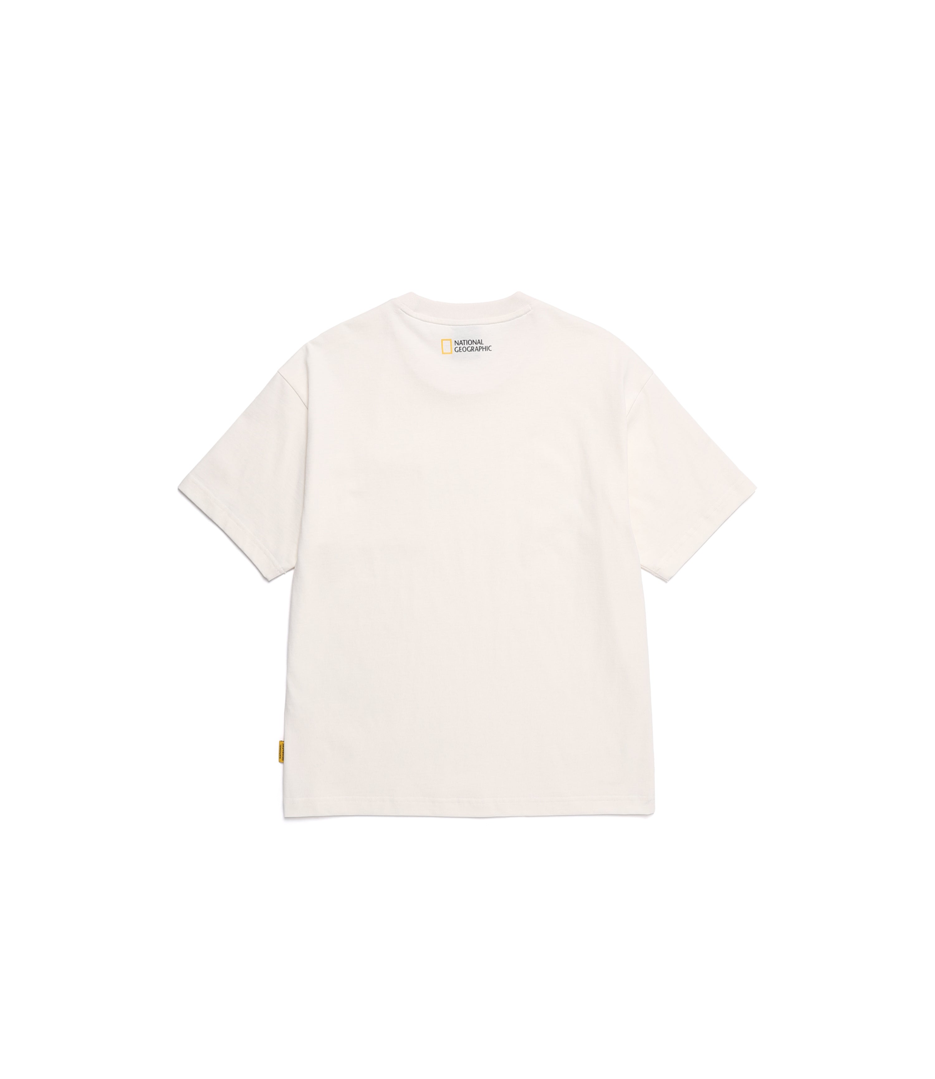 Unisex 16's Cotton Semi-Over Fit Short Sleeve Tee<br>IVORY