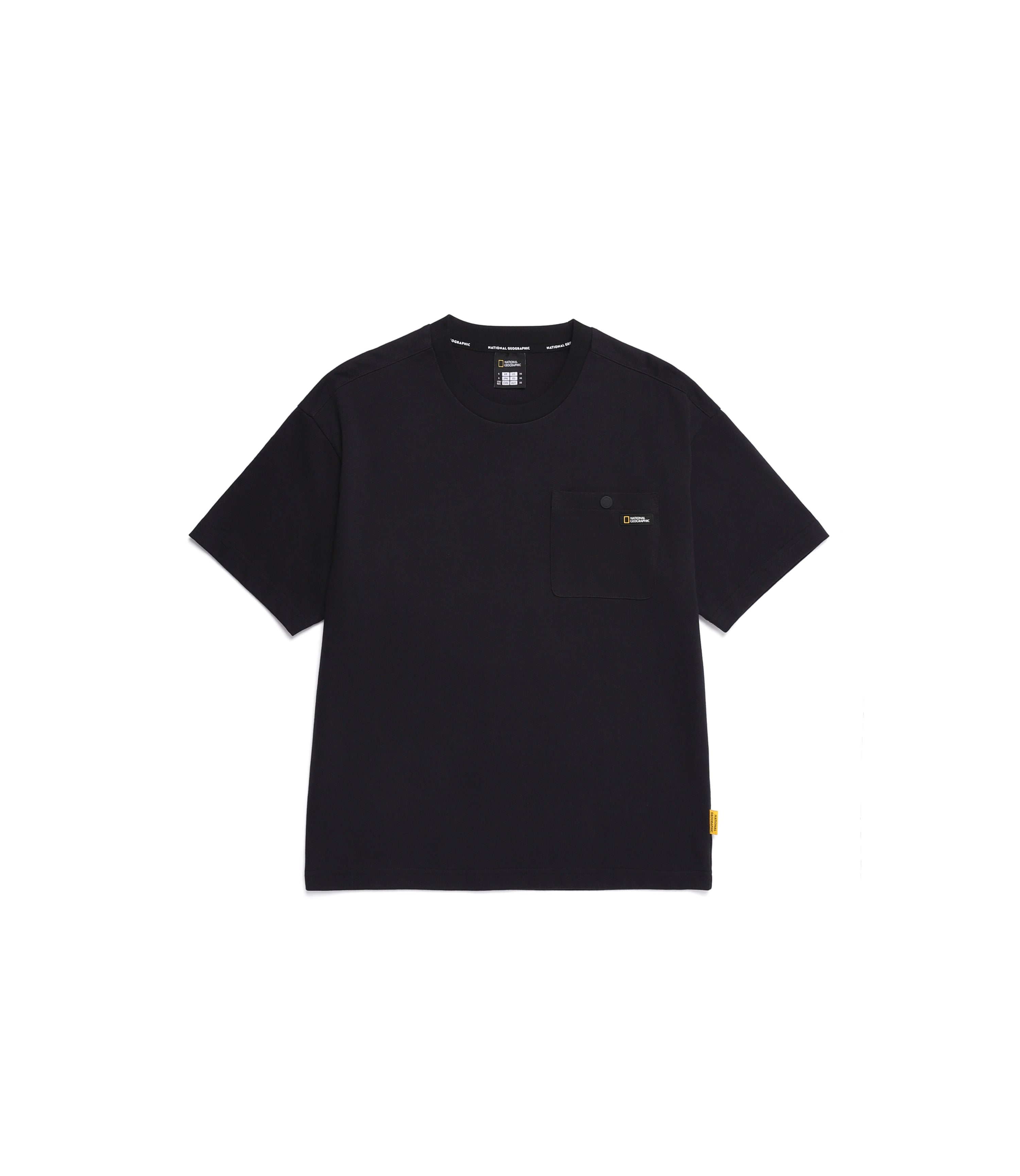 Unisex 16's Cotton Semi-Over Fit Short Sleeve Tee<br>CARBON BLACK