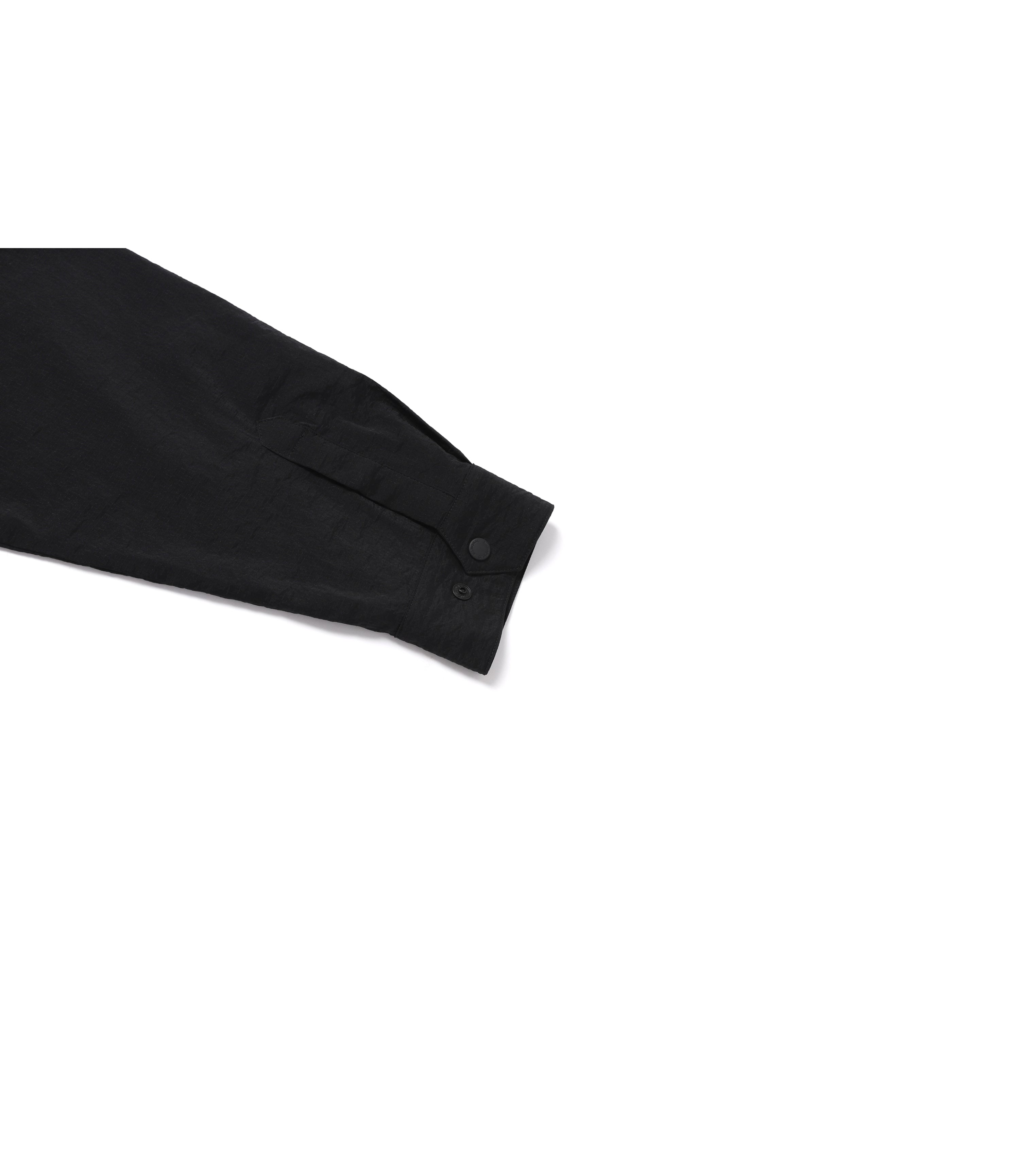 Men's NRN Utility Nylon Long Sleeve Shirket<br>CARBON BLACK