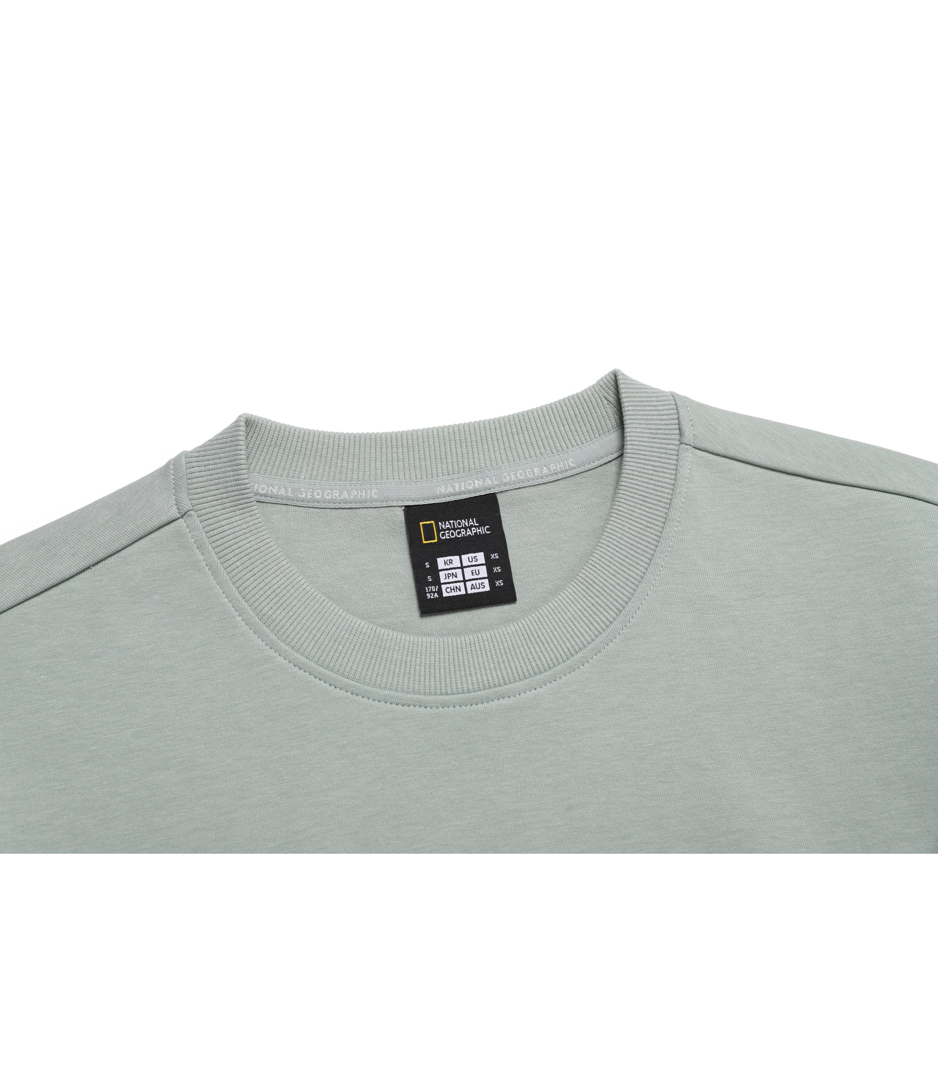 Unisex BLUEFFIN Logo Semi-Over Fit Sweatshirts<br>KHAKI GREEN