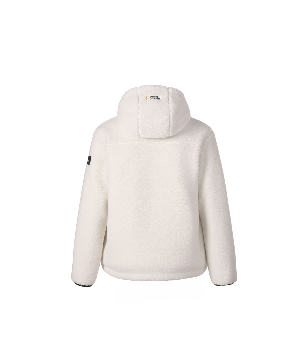 Unisex Costoni Hooded Fleece Jacket<br>O/WHITE