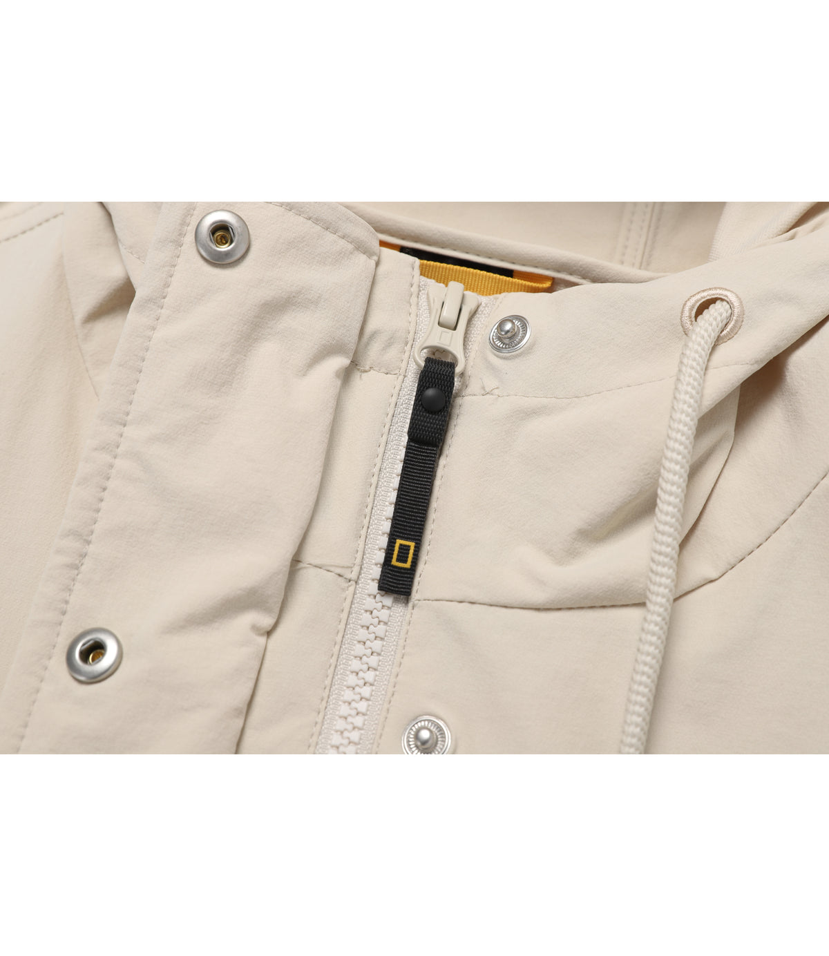Women's ARCHELON Woven Stretch Hooded Full Zip-Up<br>SILVER BIRCH