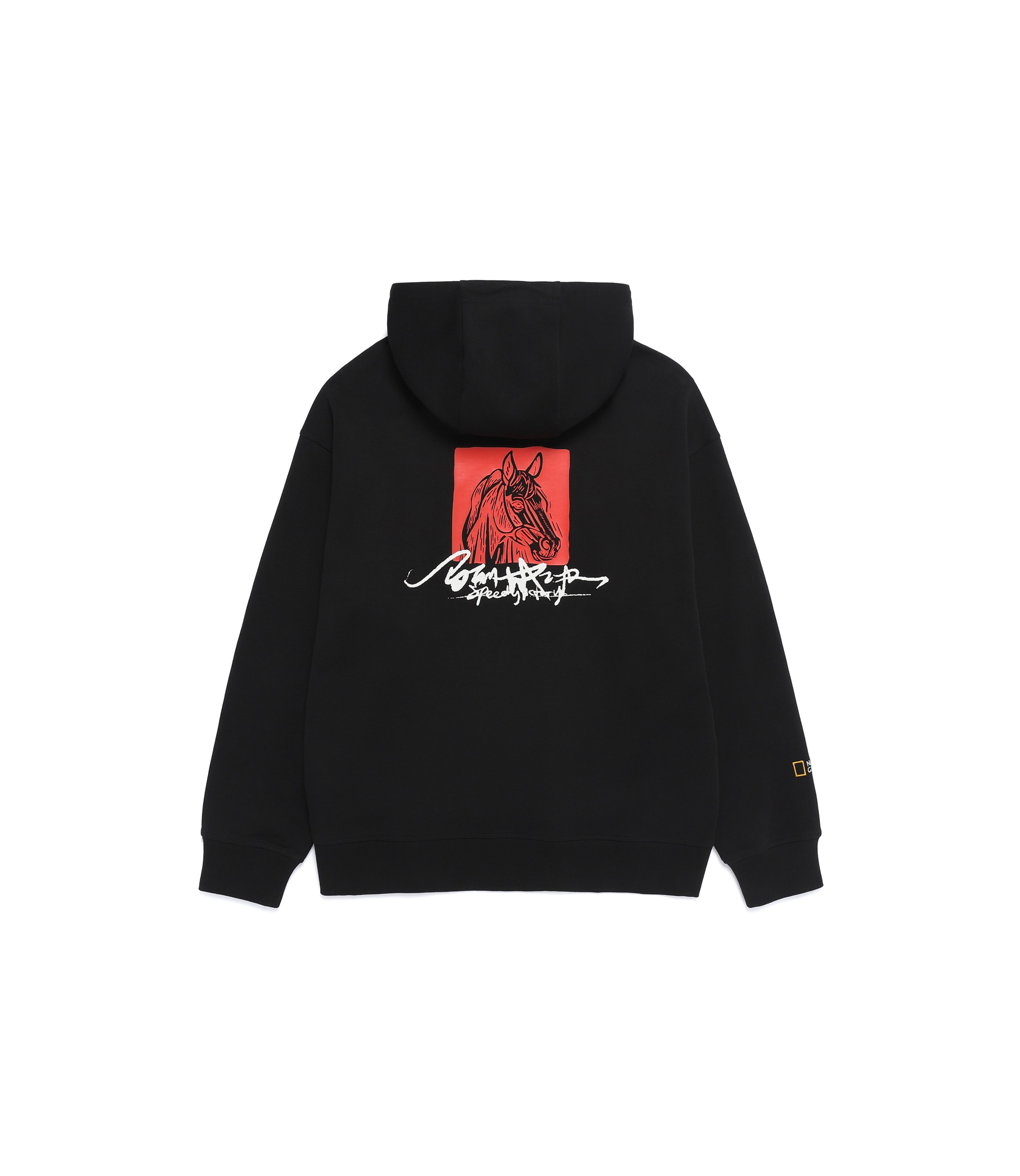 Unisex Year Of The Horse Graphic Hoodie<br>BLACK
