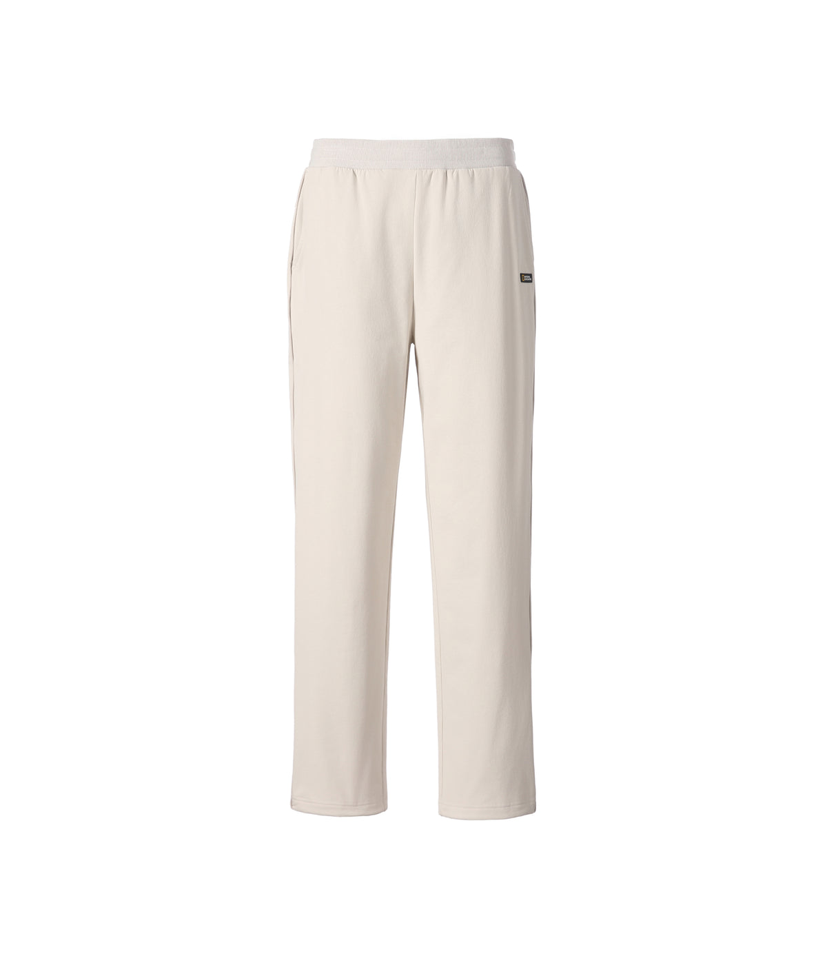 Women's ARCHELON Double-Warm Brushed Woven Relax Fit Straight Pants<br>SILVER BIRCH