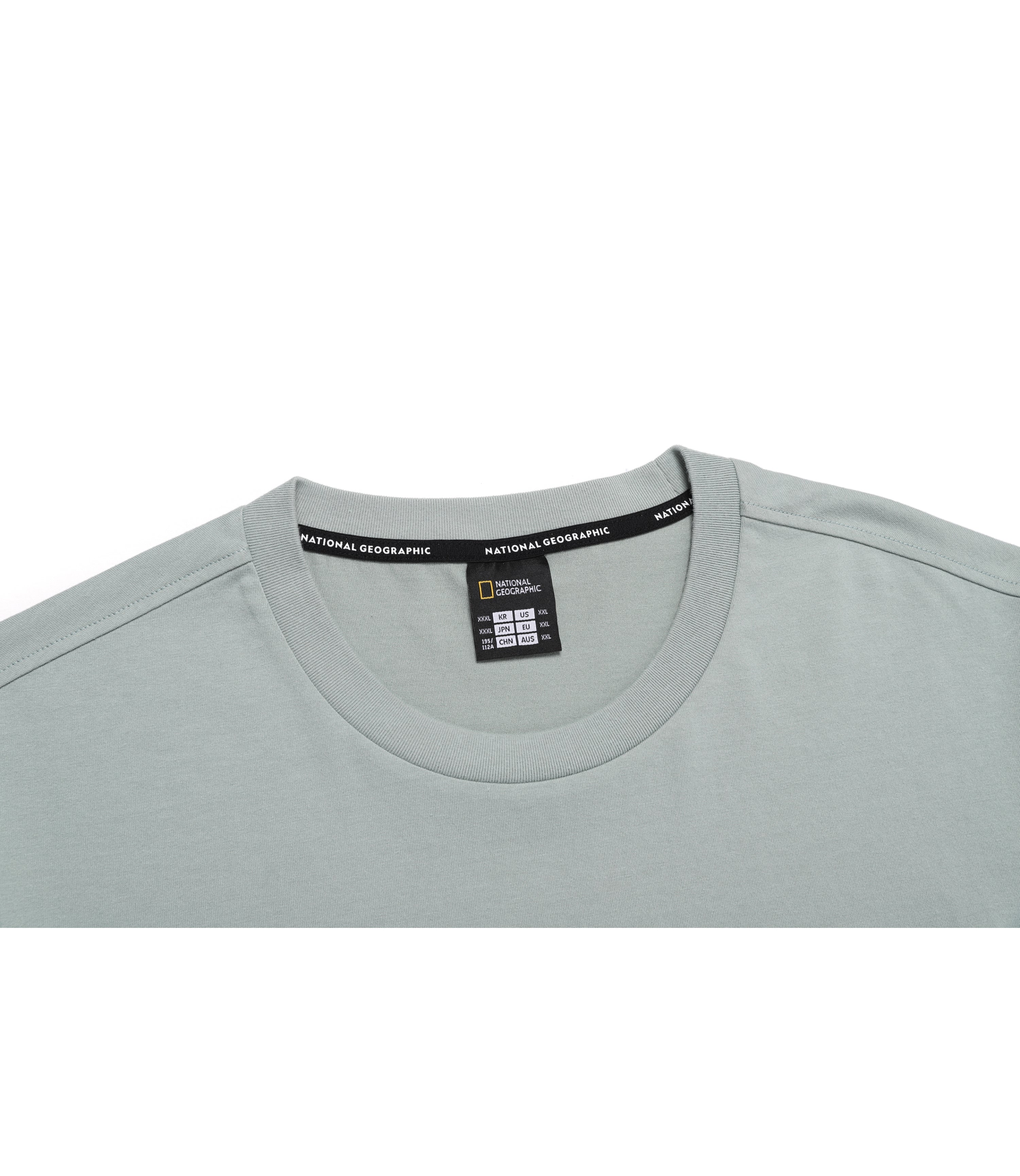 Men's NRN Sleeve Pocket Semi-Over Fit Short Sleeve Tee<br>KHAKI GREEN
