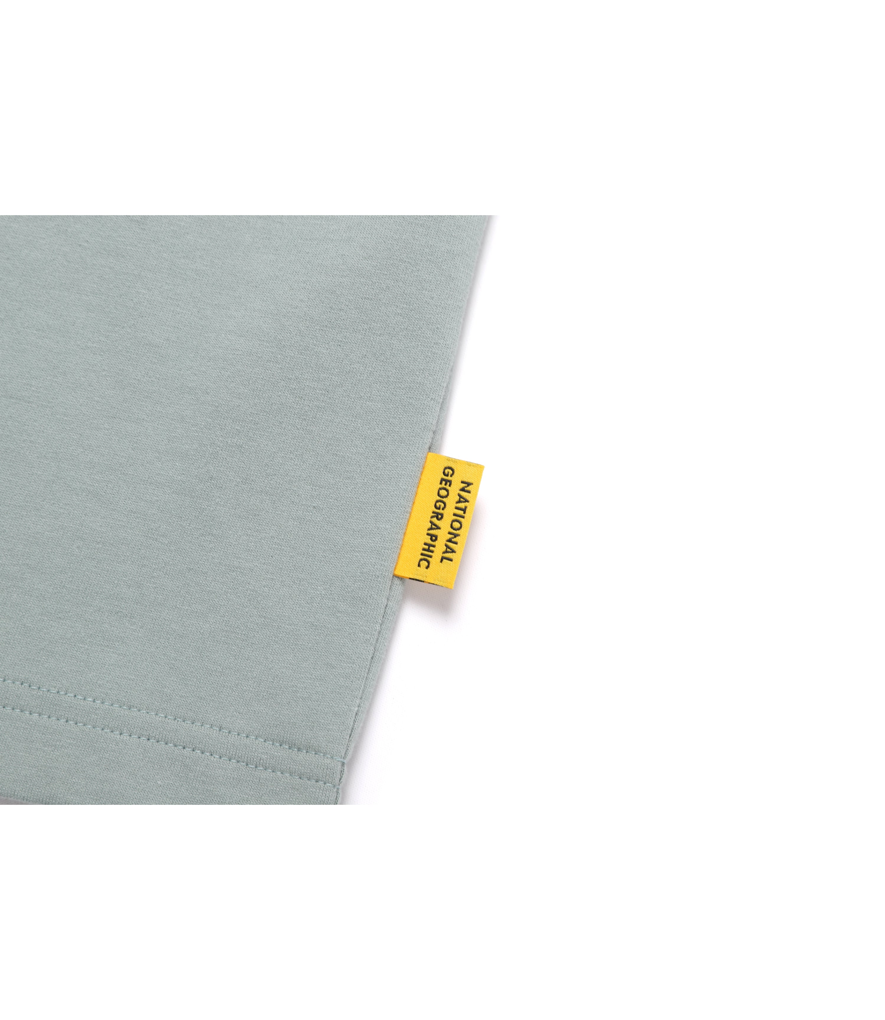 Men's NRN Sleeve Pocket Semi-Over Fit Short Sleeve Tee<br>KHAKI GREEN
