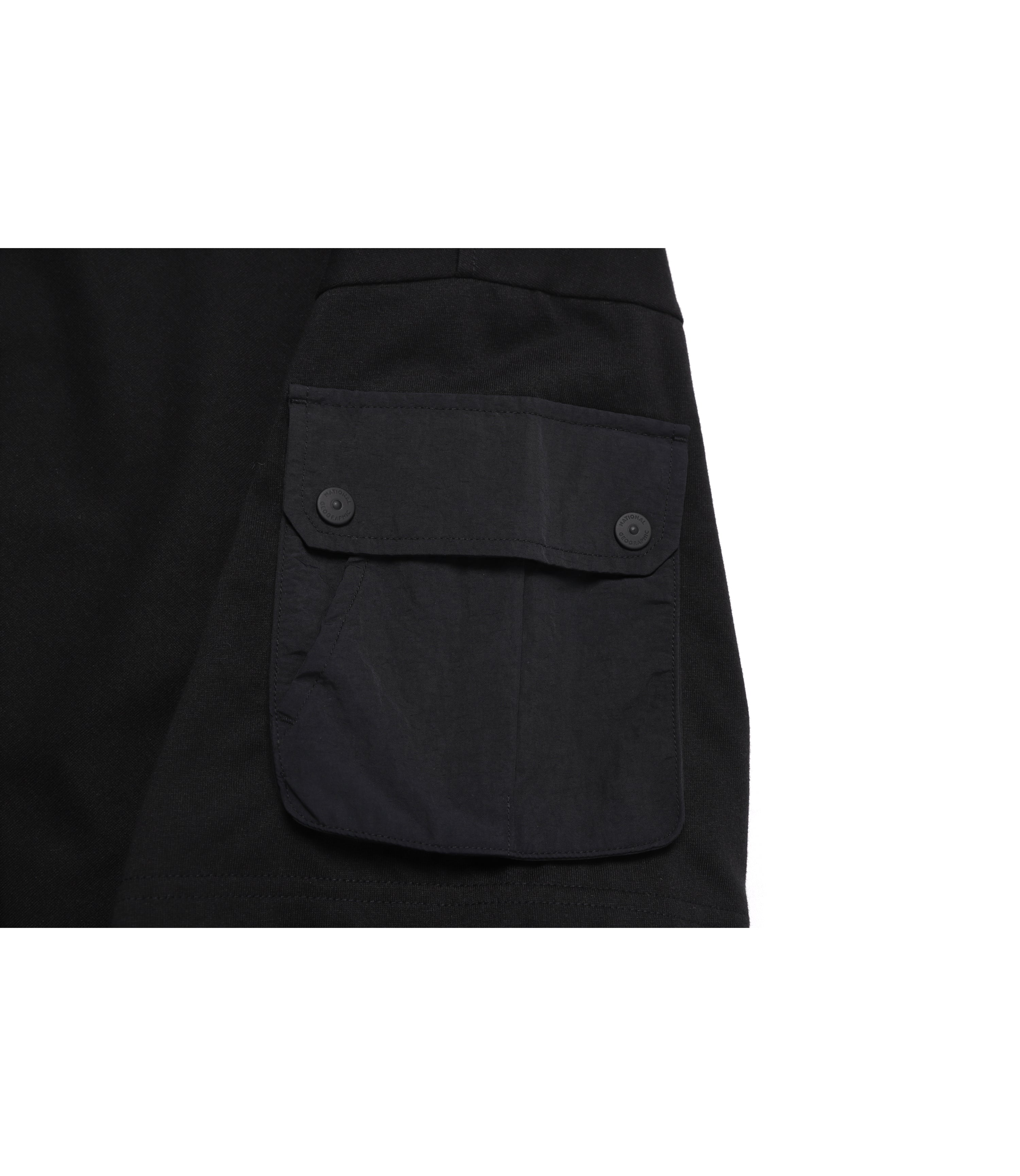 Men's NRN Sleeve Pocket Semi-Over Fit Short Sleeve Tee<br>CARBON BLACK