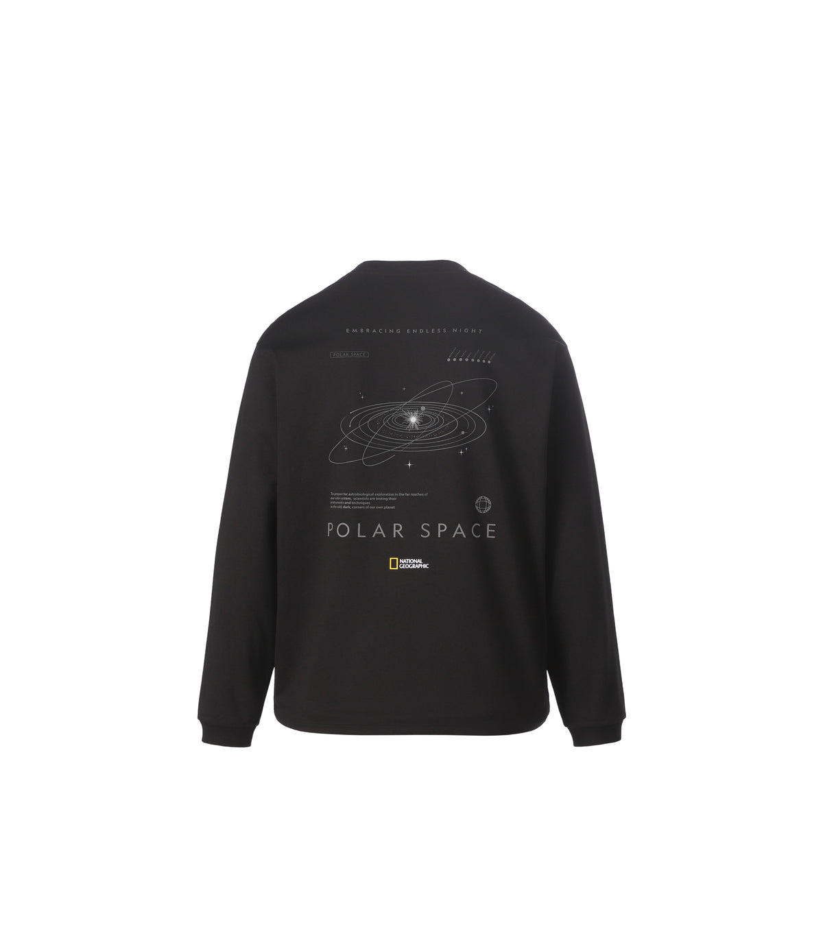 Unisex Graphic Long Sleeve T-Shirt<br>BLACK