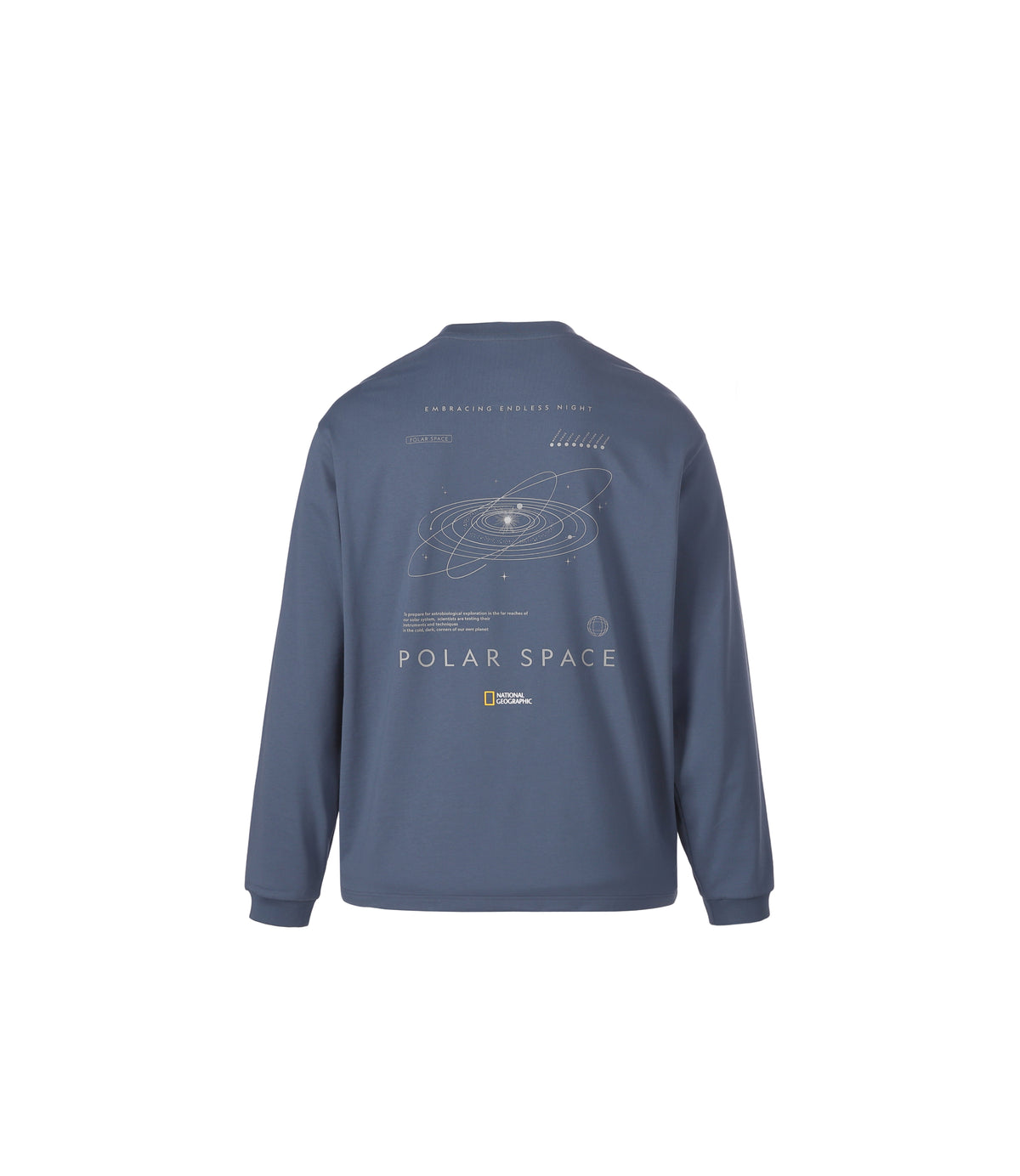 Unisex Graphic Long Sleeve T-Shirt<br>MOON BLUE