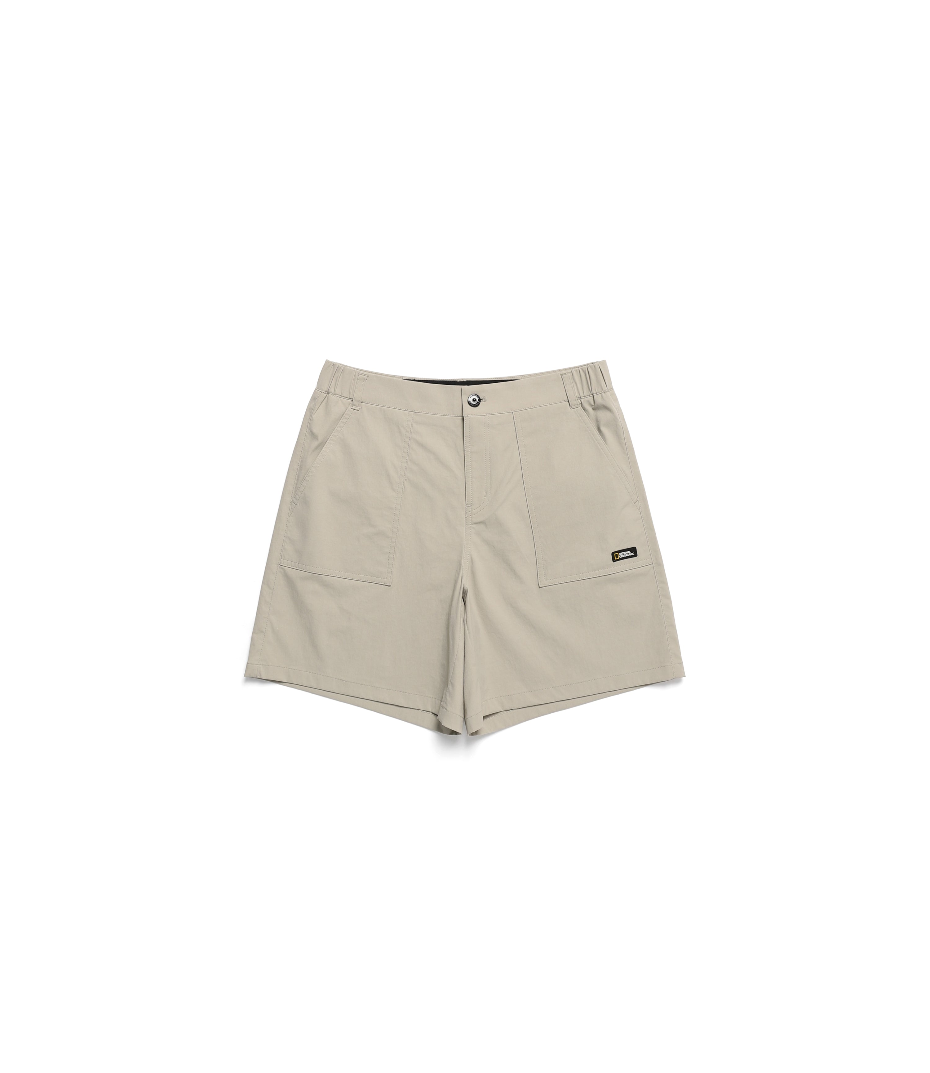 Women's Big Pocket Basic Short Pants<br>MOURNING BEIGE