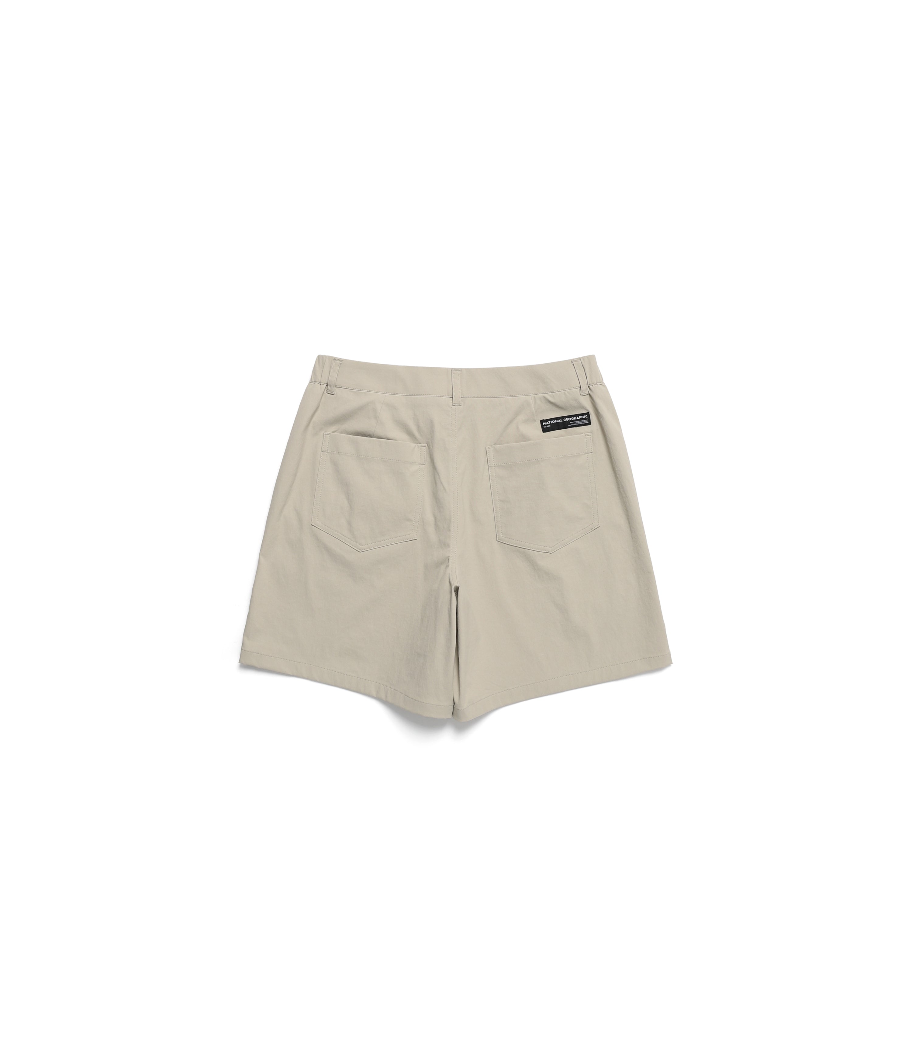 Women's Big Pocket Basic Short Pants<br>MOURNING BEIGE