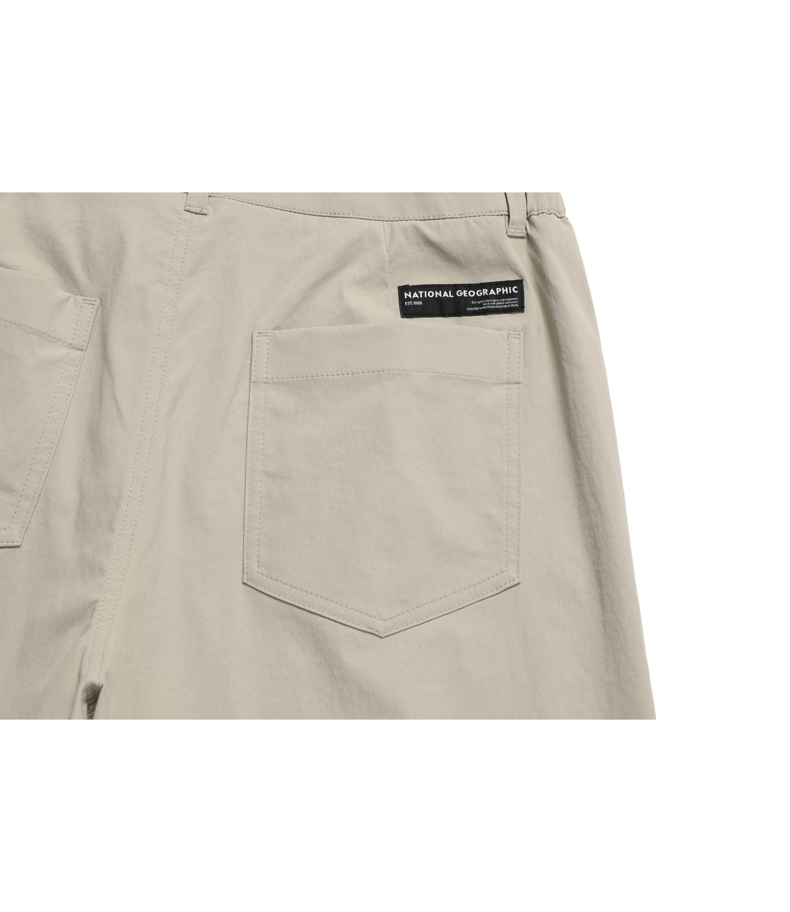Women's Big Pocket Basic Short Pants<br>MOURNING BEIGE