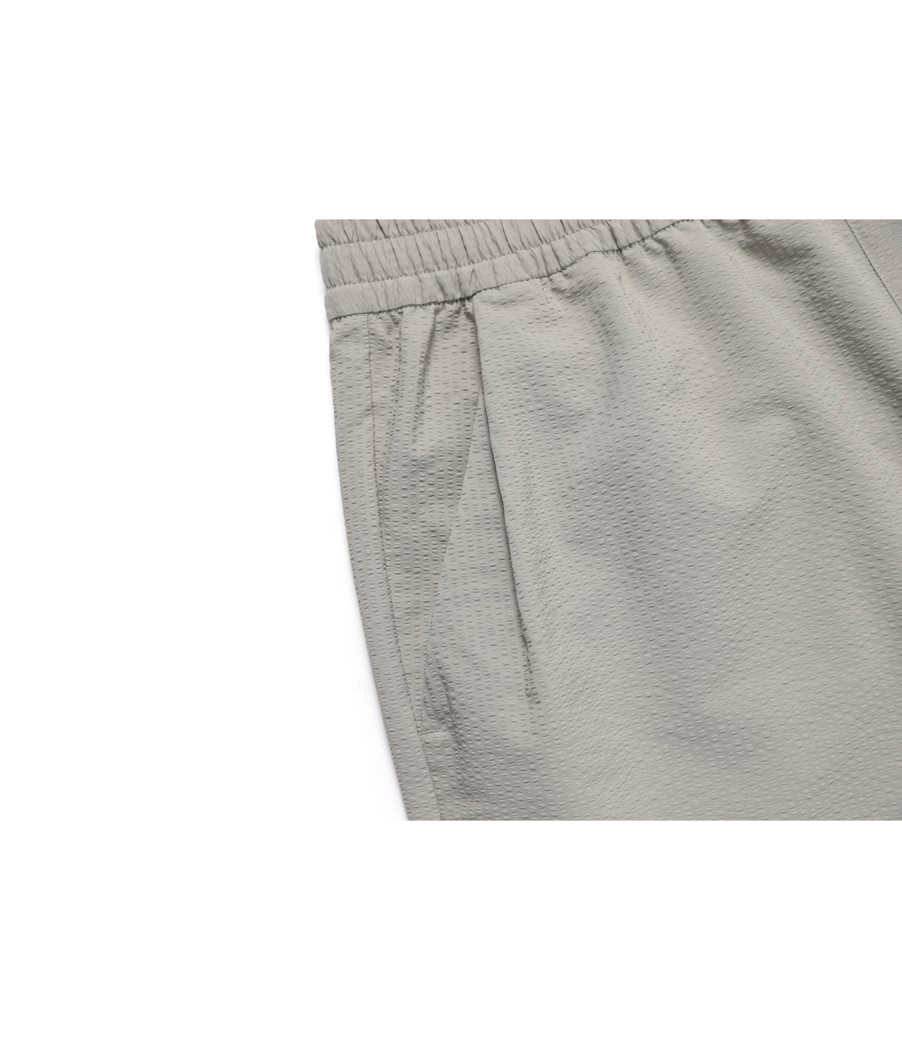 Men's Seersucher Set-Up Short Pants<br>MOURNING BEIGE