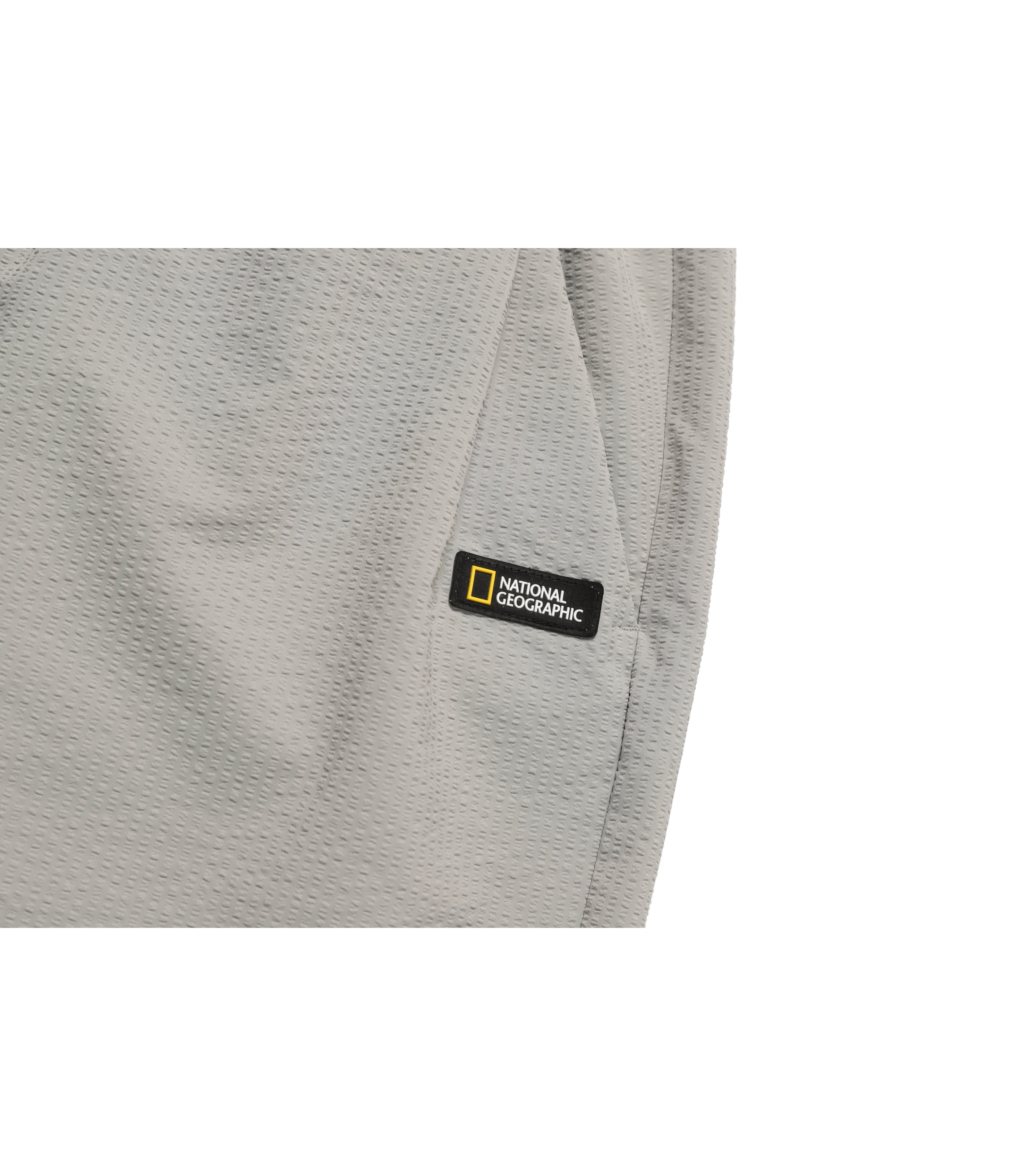 Men's Seersucher Set-Up Short Pants<br>MOURNING BEIGE