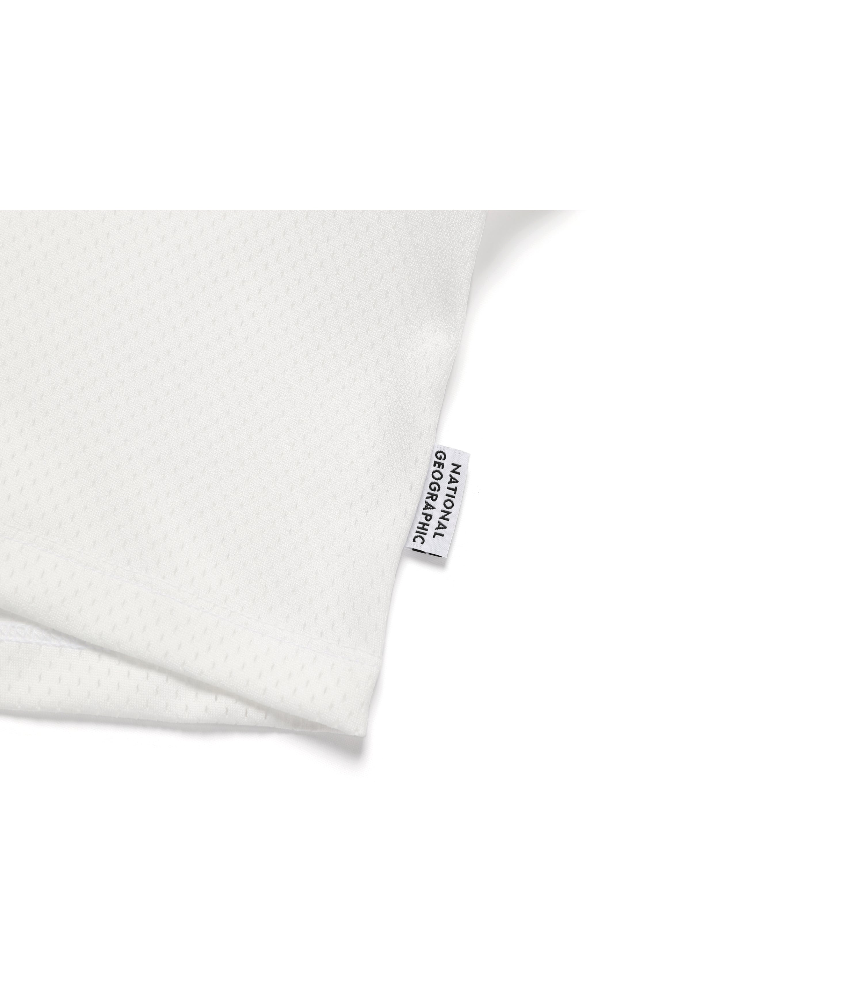 Women's Mesh Crop Graphic Short Sleeve Tee<br>WHITE