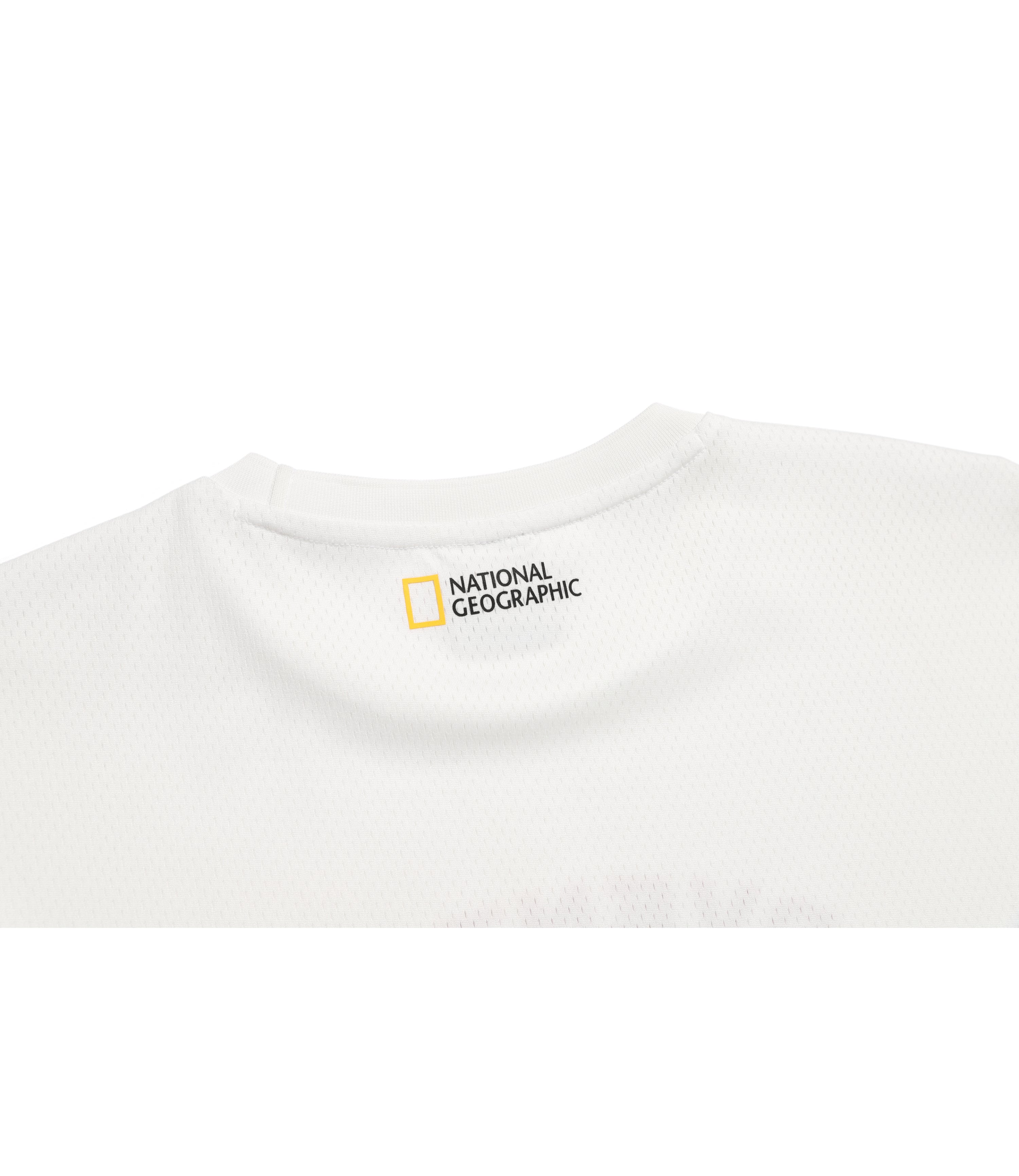 Women's Mesh Crop Graphic Short Sleeve Tee<br>WHITE