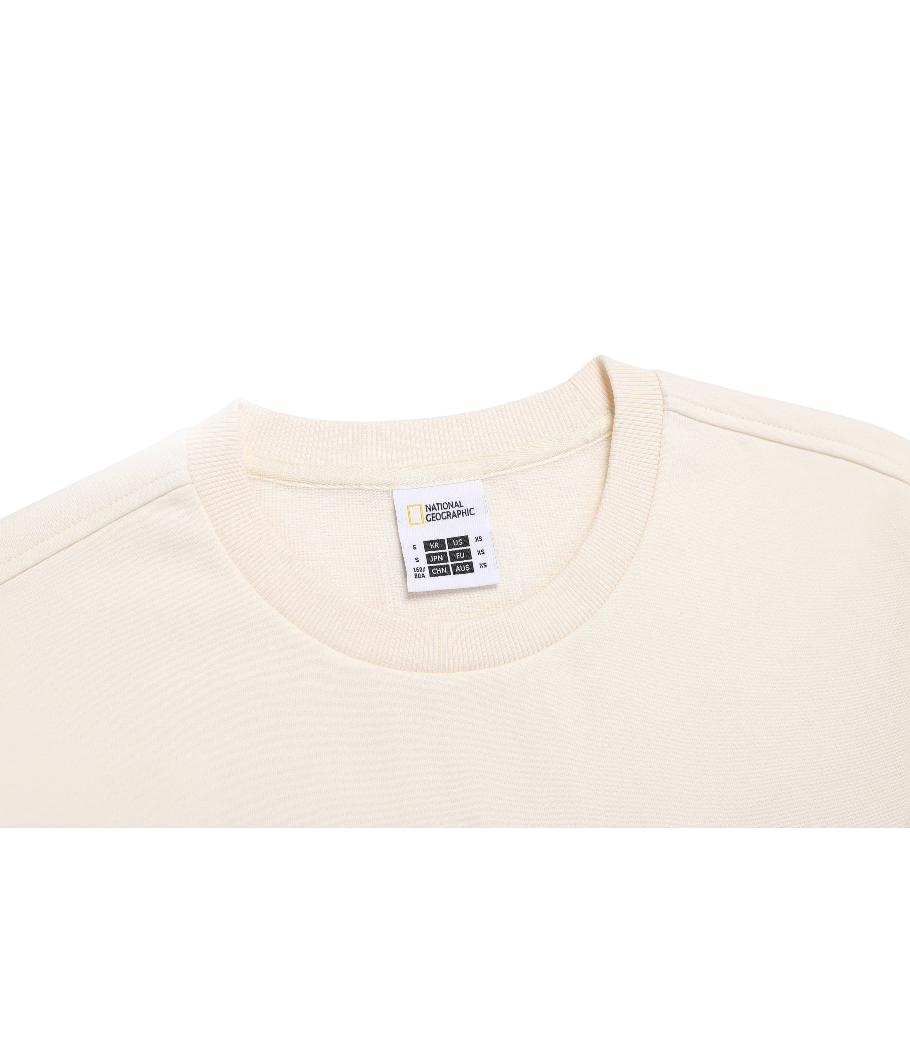 Women's GREVY Semi-Over Fit Modified Sweatshirt<br>IVORY