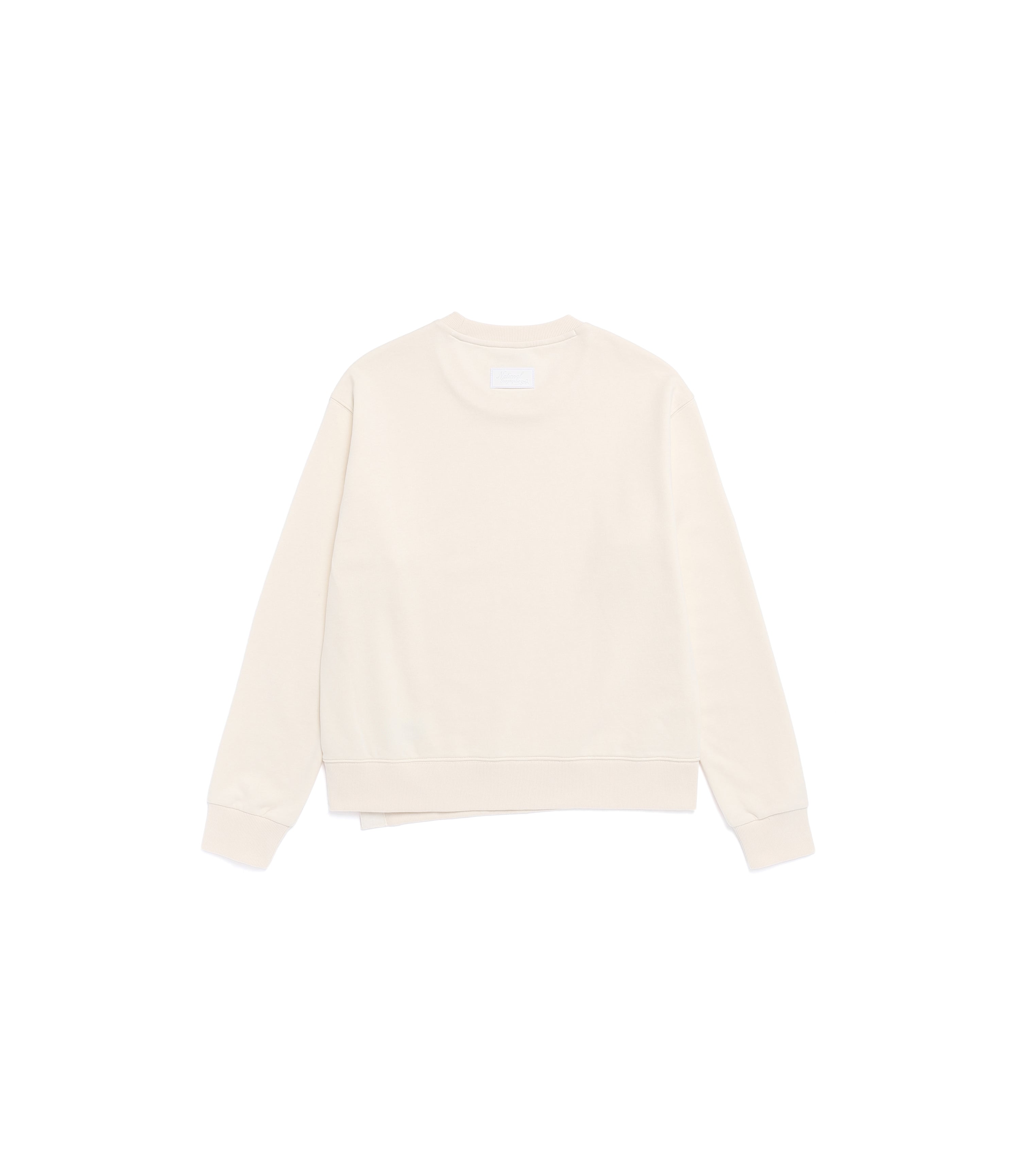 Women's GREVY Semi-Over Fit Modified Sweatshirt<br>IVORY