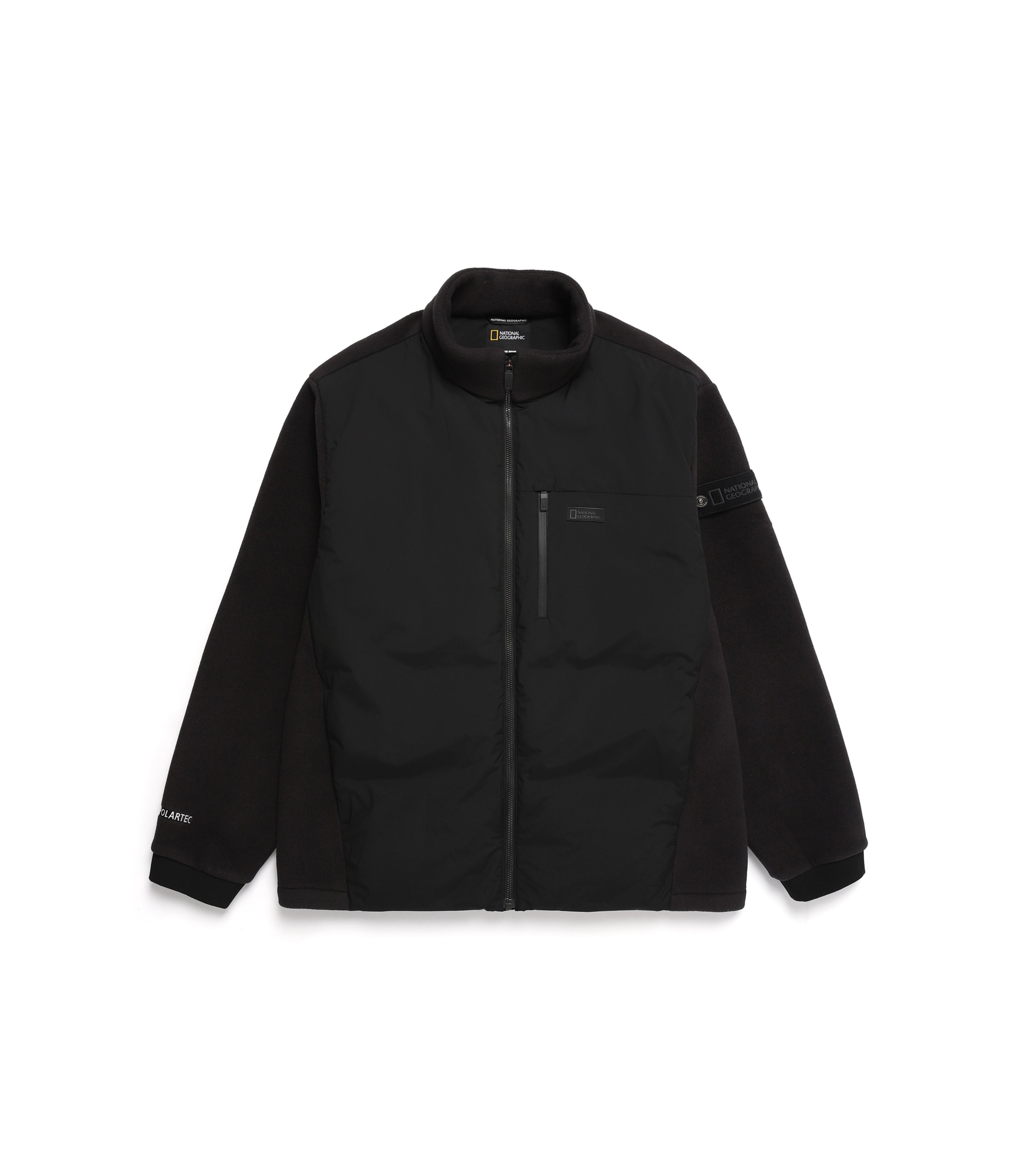 Men's NAOS Hybrid Goose Down Zip Up Jacket<br>CARBON BLACK