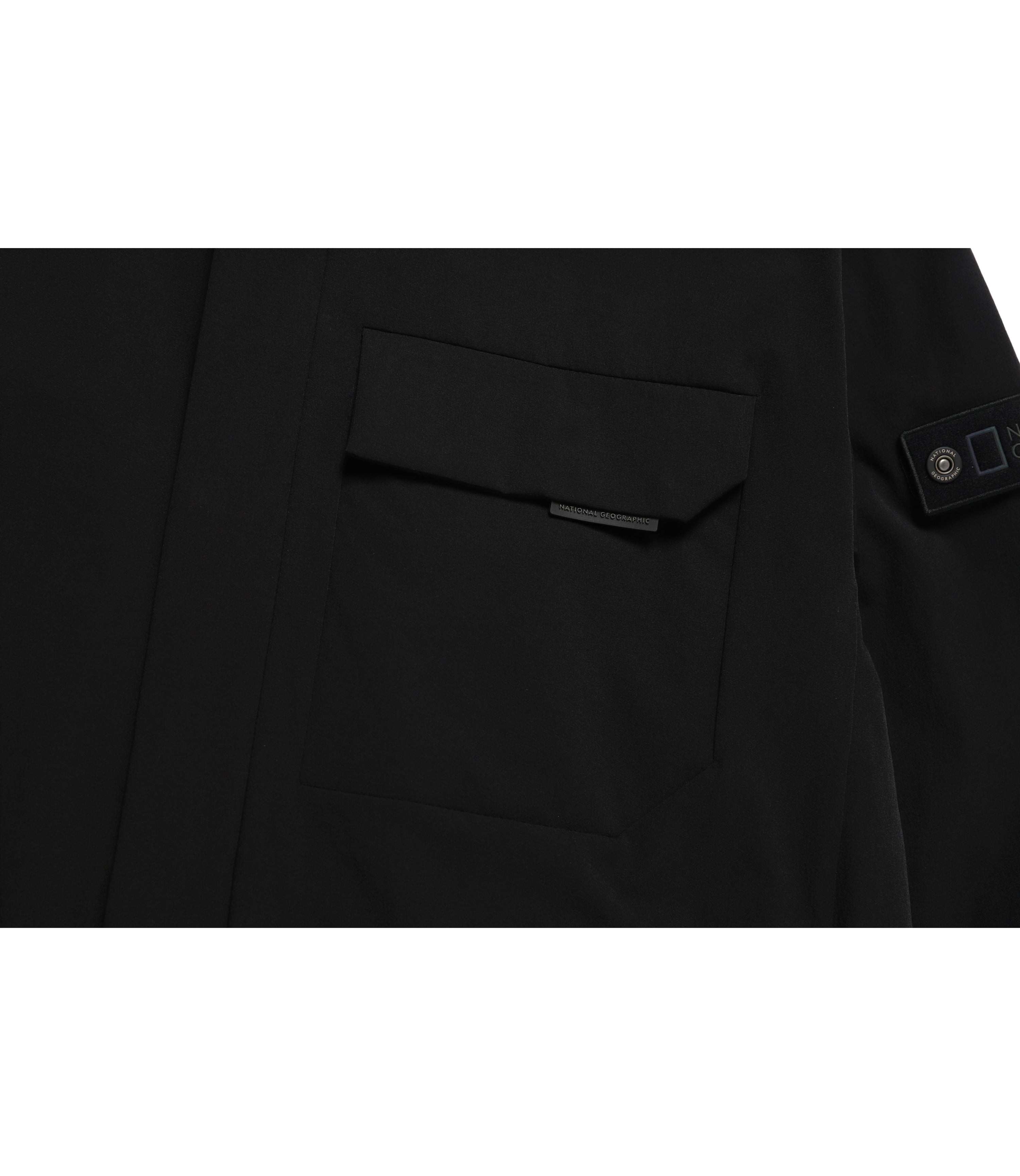 Men's ACTIVE Woven Training Zip Up Jacket<br>CARBON BLACK