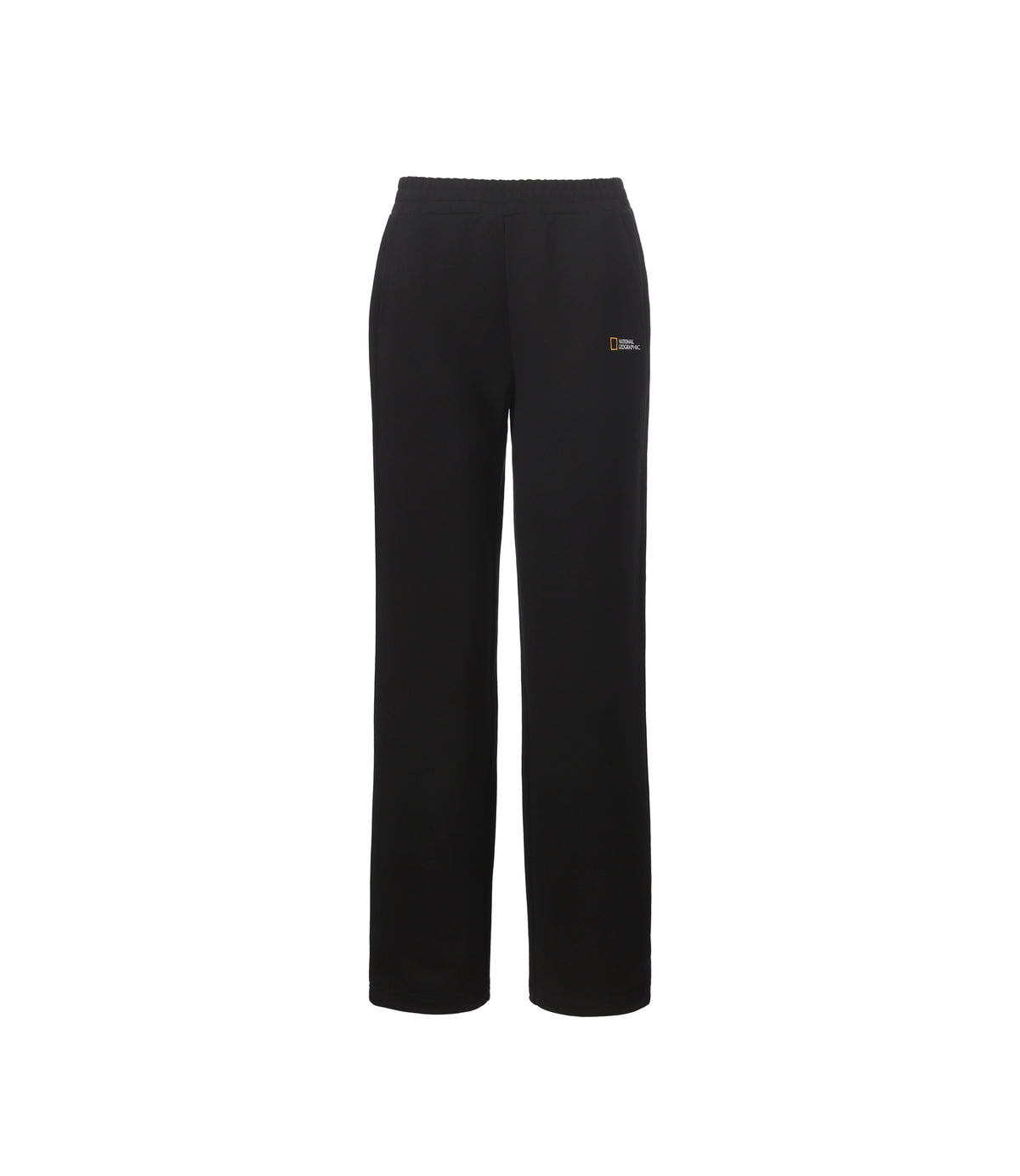 Women's Basic-Fit Straight Sweatpants<br>BLACK