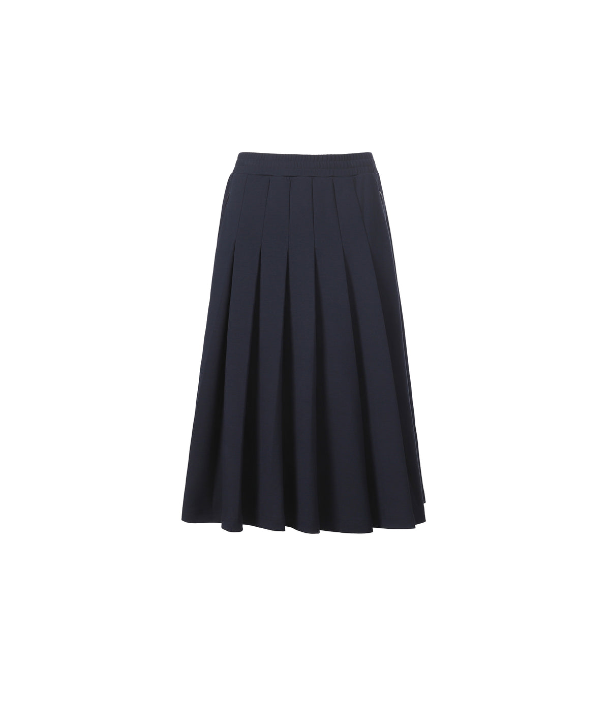 Women's Ponte Pleated Skirt<br>MIDNIGHT NAVY
