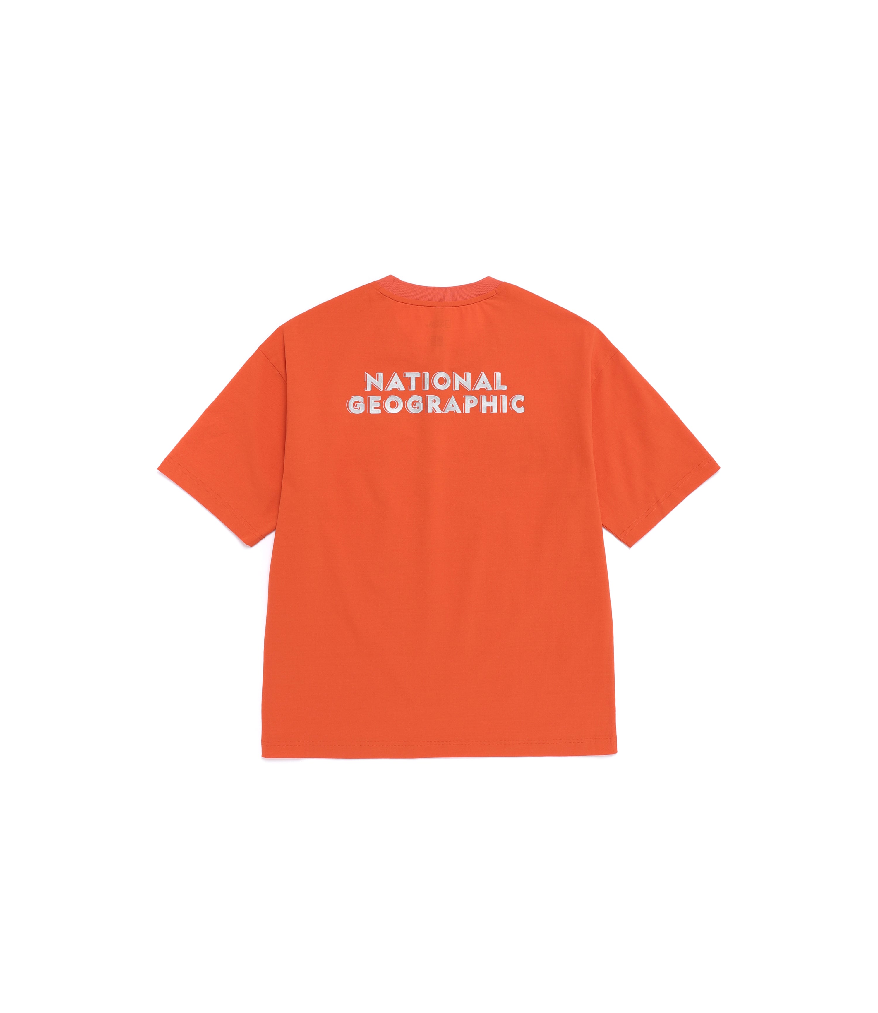 Unisex KRAZ Back Graphic Semi-Oversized Short Sleeve Tee<br>L/ORANGE
