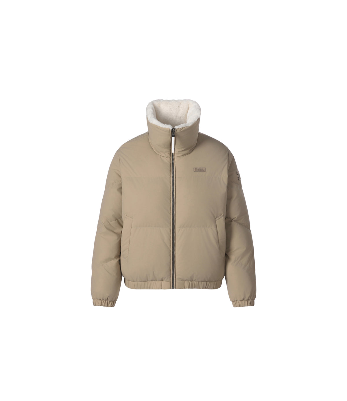 Women's Fur Reversible Duck Down Jacket<br>IVORY