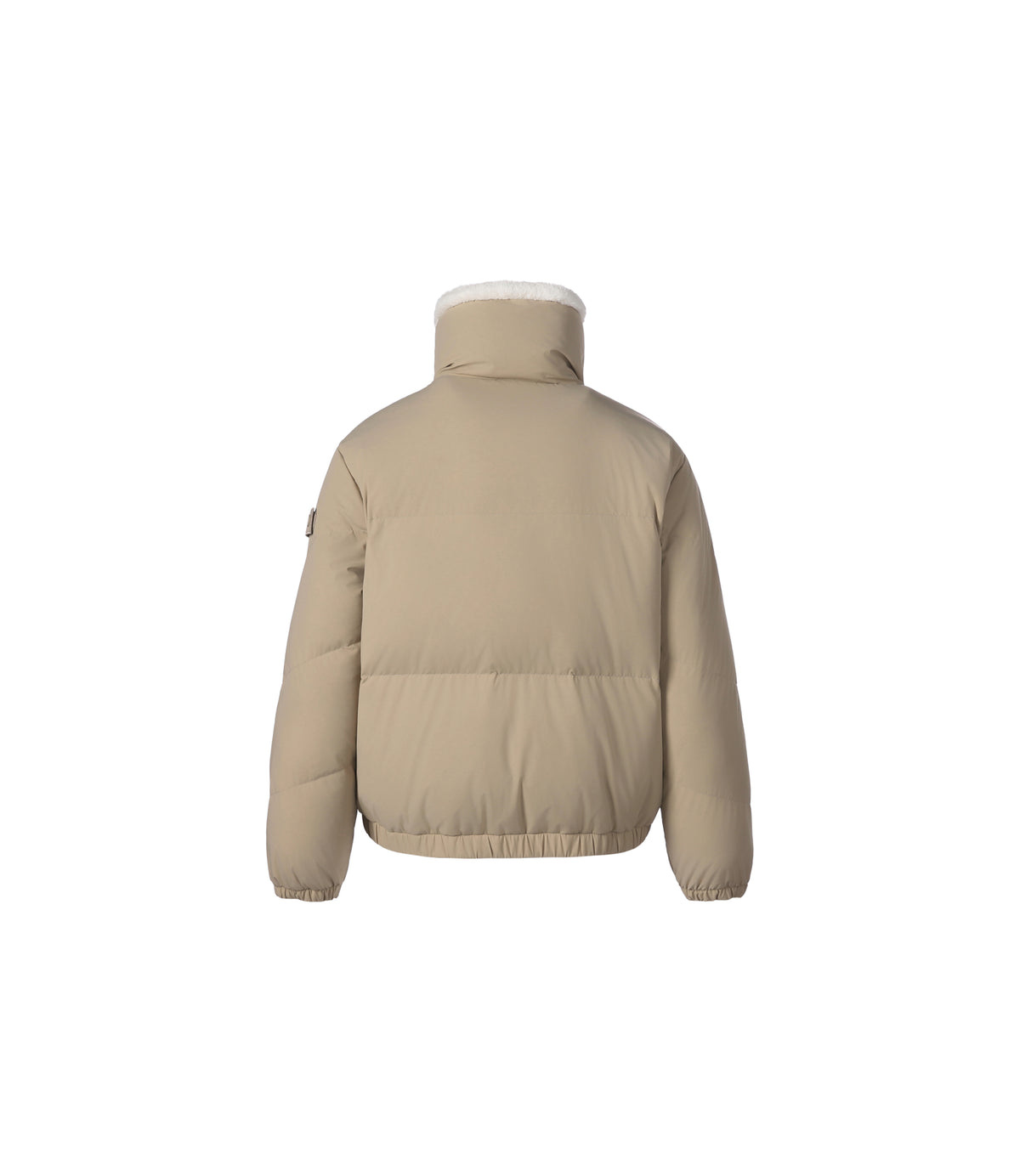 Women's Fur Reversible Duck Down Jacket<br>IVORY