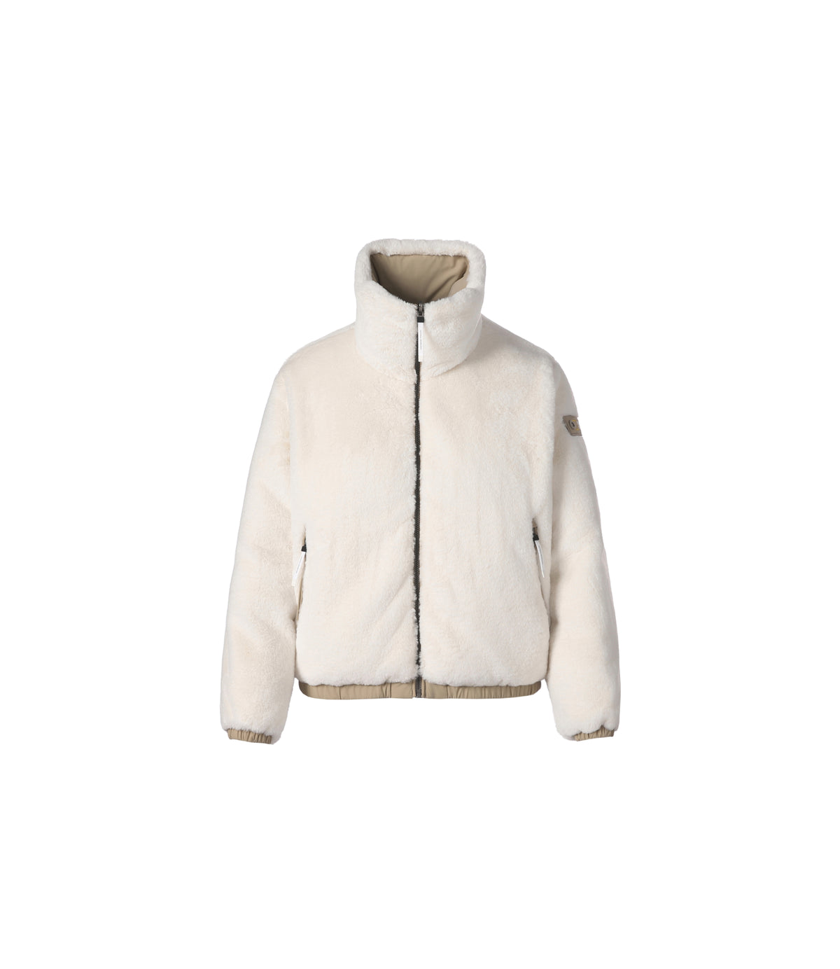 Women's Fur Reversible Duck Down Jacket<br>IVORY