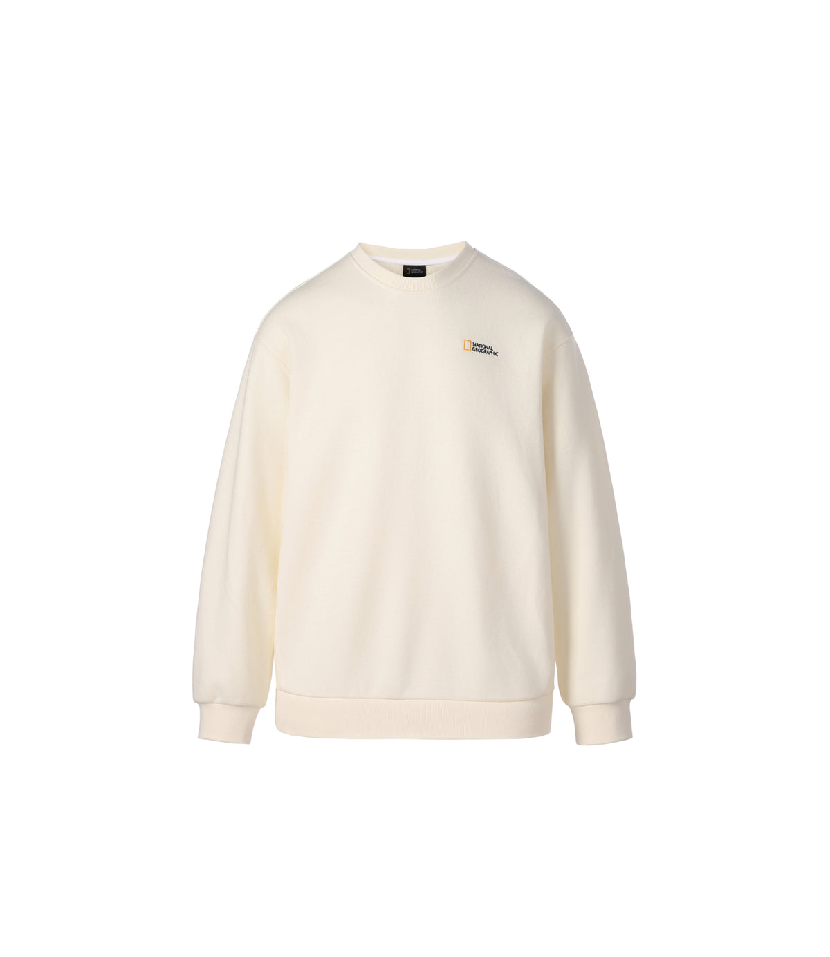 Unisex Animal Graphic Semi-Overfit Sweatshirt<br>IVORY