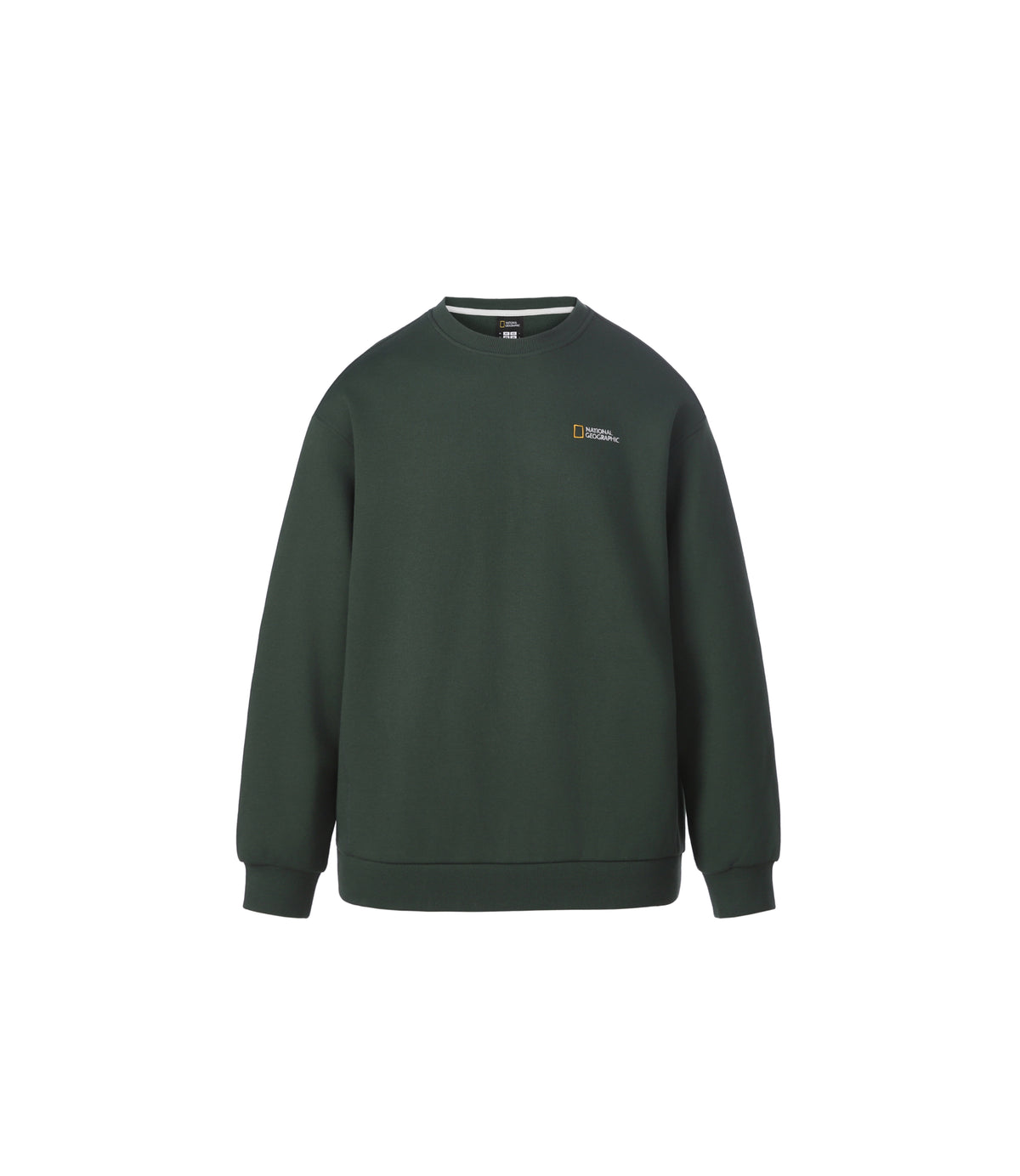 Unisex Animal Graphic Semi-Overfit Sweatshirt<br>DEEP GREEN