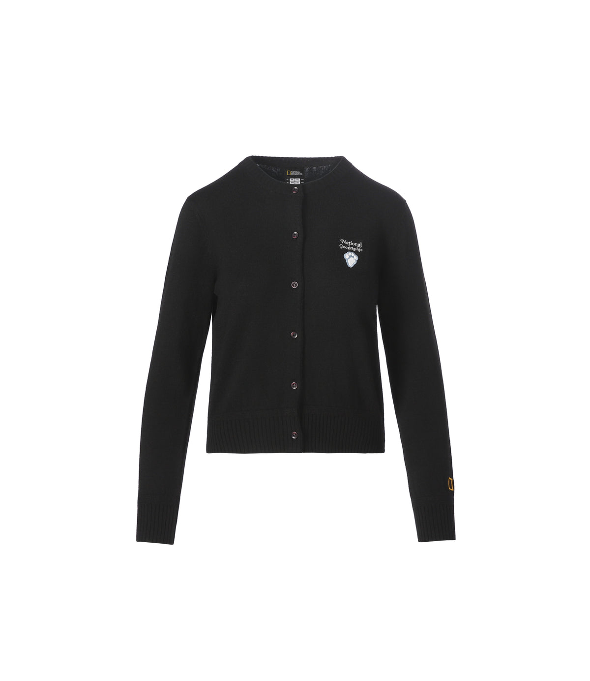 Women's Animal Wappen Knit Cardigan<br>BLACK
