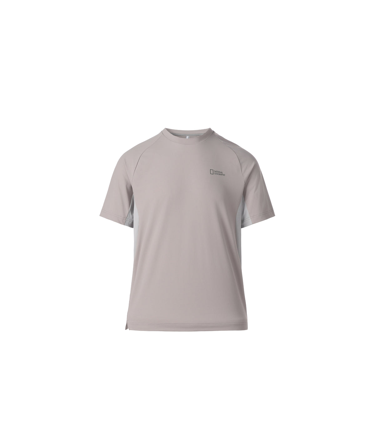 Unisex NATURE Delta Peak Color-Block Basic-Fit Short Sleeve Tee<br>L/GREY